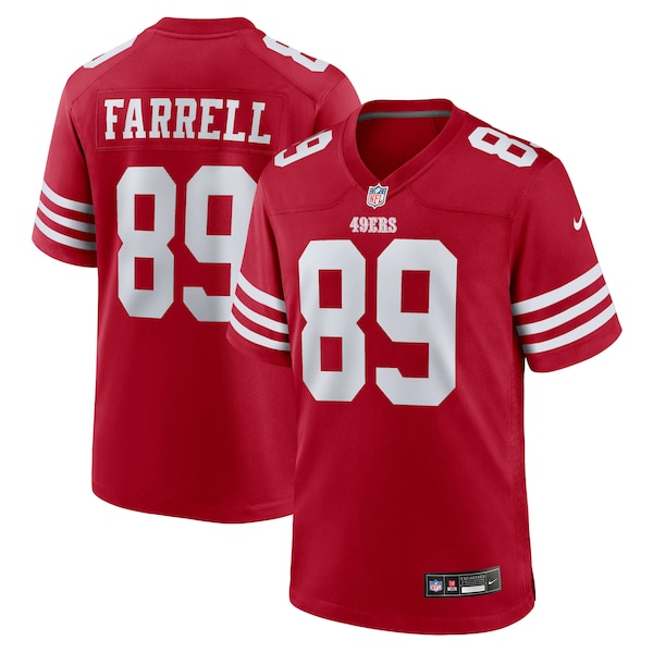 Luke Farrell San Francisco 49ers Nike Team Game Jersey -  Scarlet