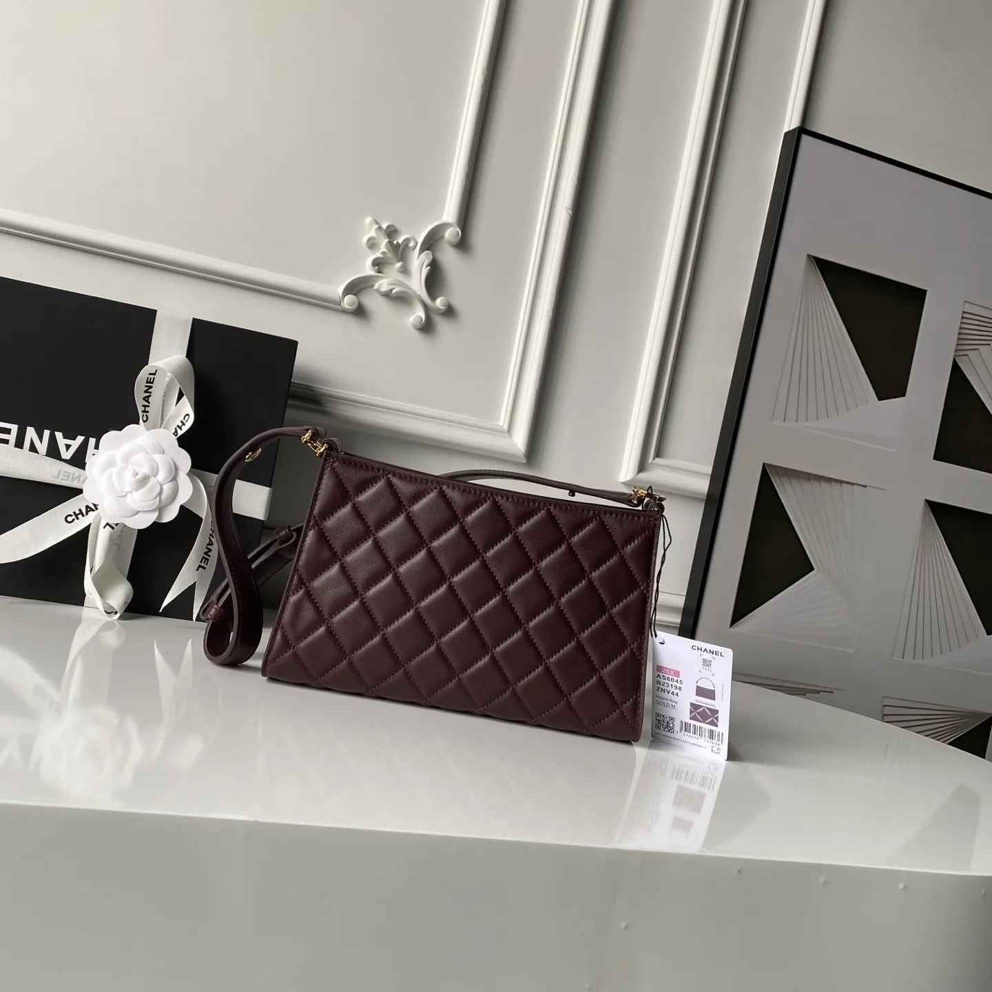 Chanel Burgundy Quilted Leather Shoulder Bag product photo from LabelPicks