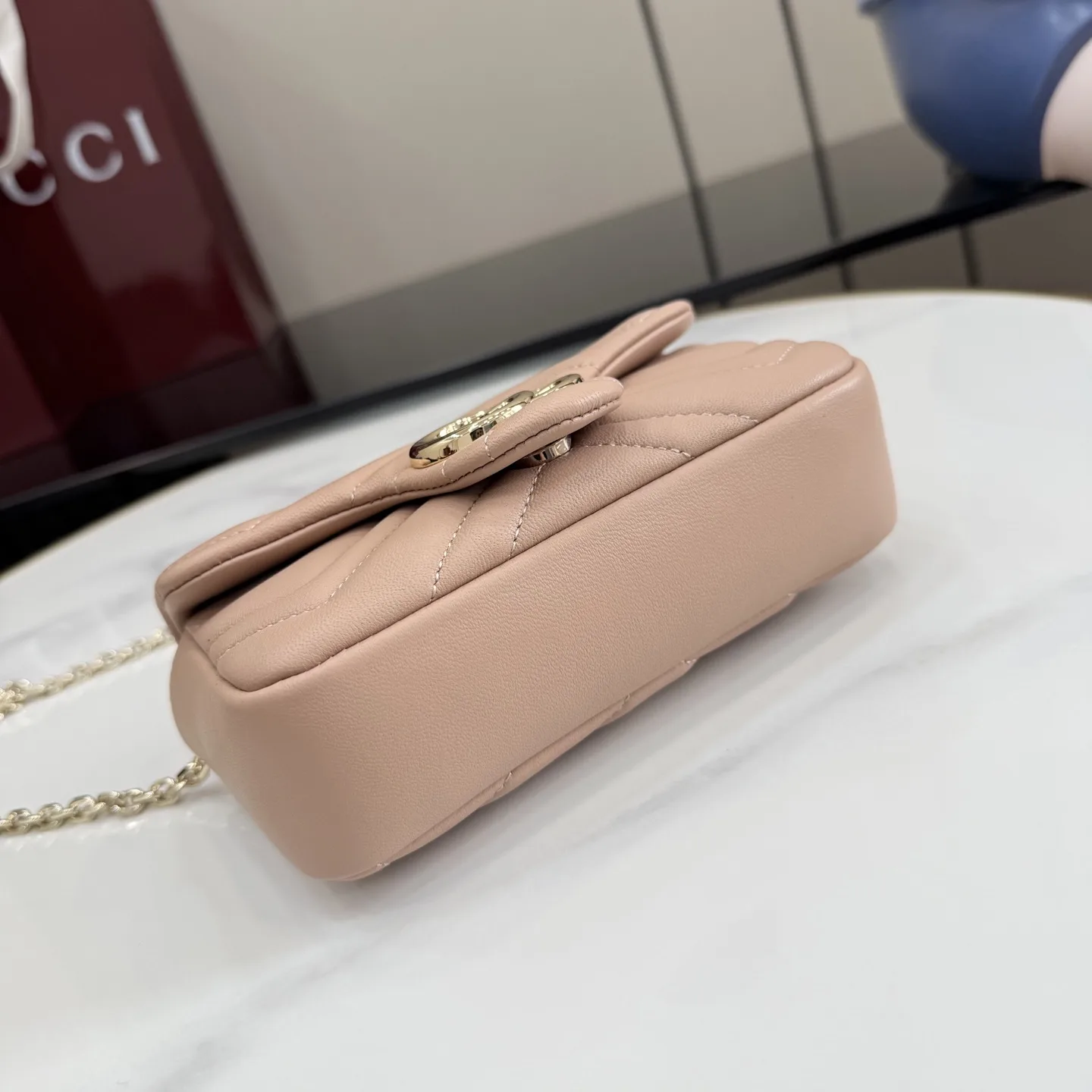Gucci Pink Marmont GG Supreme Canvas Crossbody Bag product photo from LabelPicks