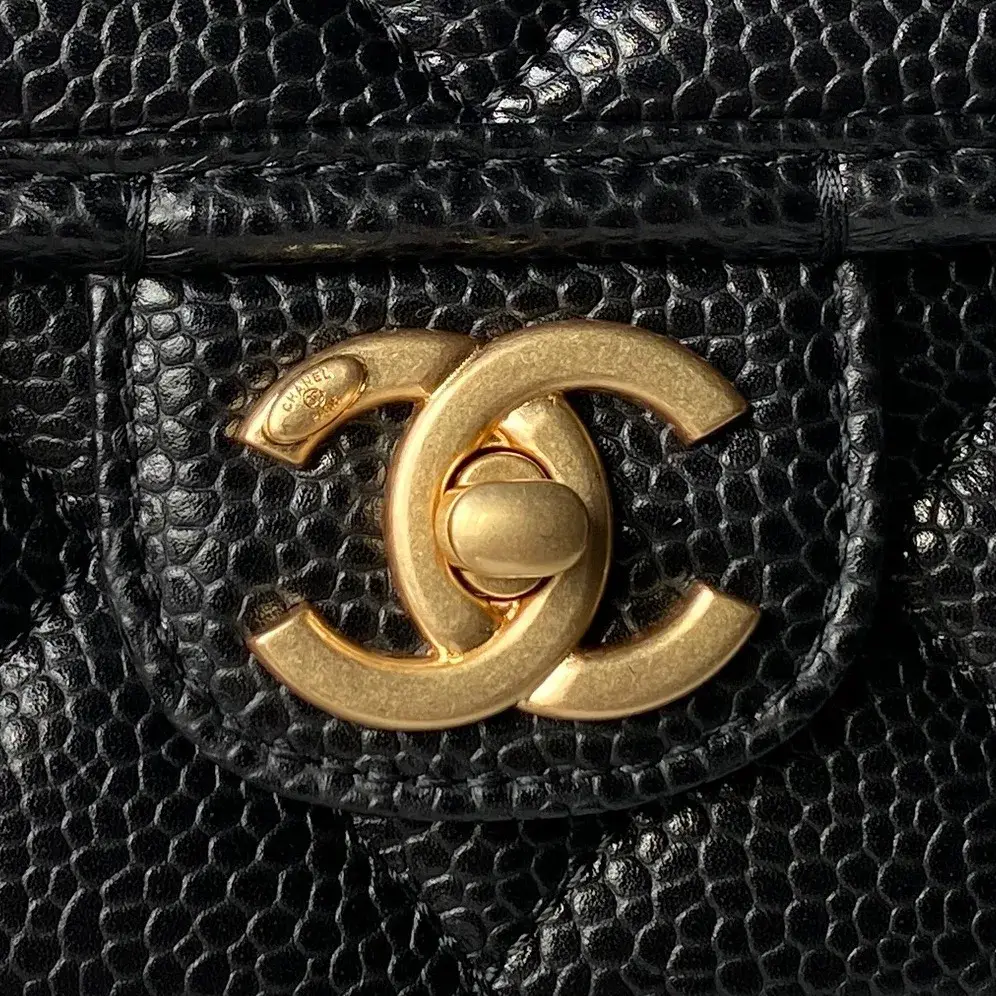 Chanel Gold Grained Leather Crossbody Bag product photo from LabelPicks