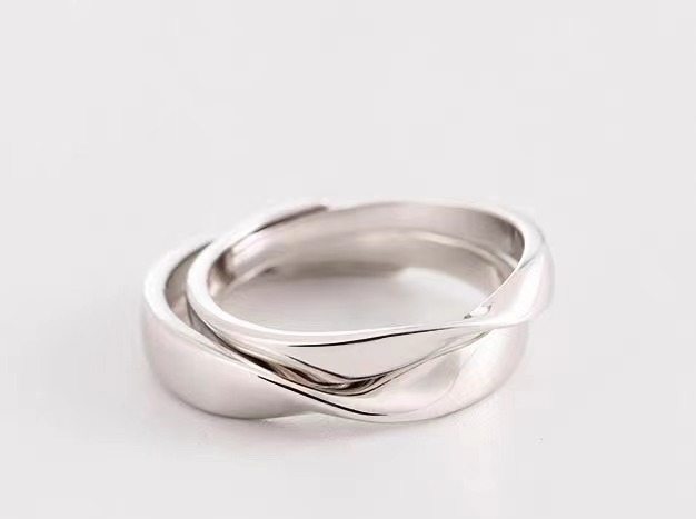 Mobius ring couple ring pair ring