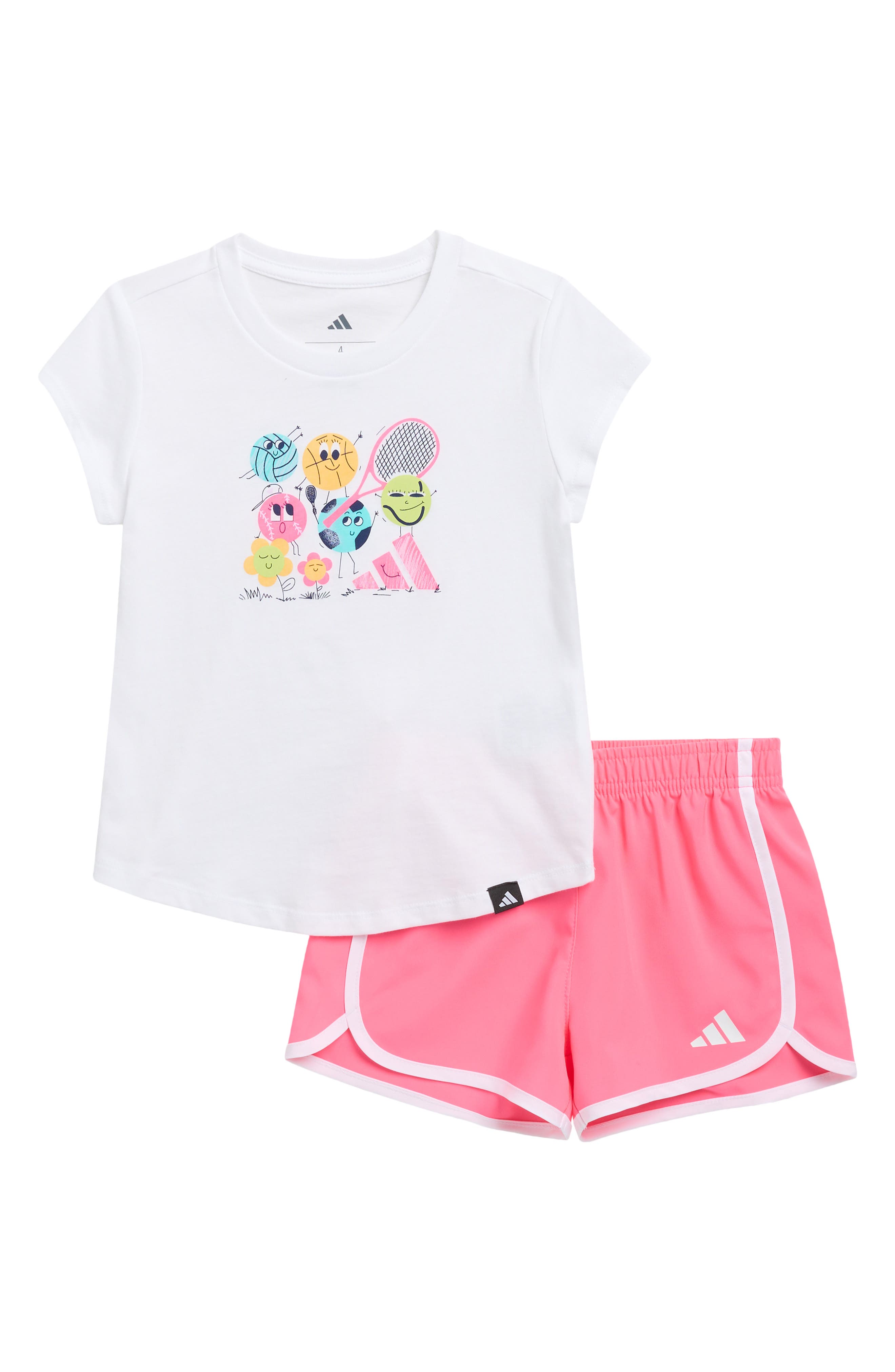 adidas Kids' Logo T-Shirt & Shorts Set