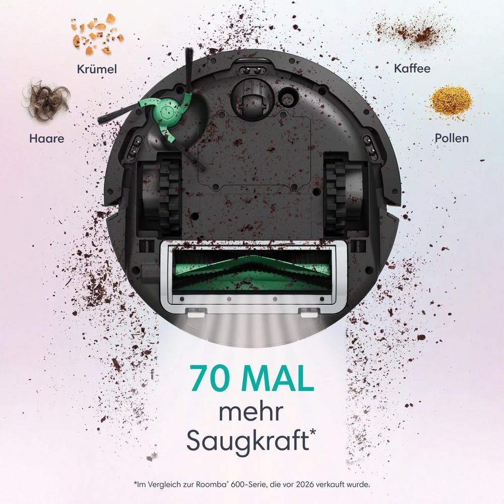 Roomba® Mini Saug- & Wischroboter + AutoEmpty™ Dock – Schwarz