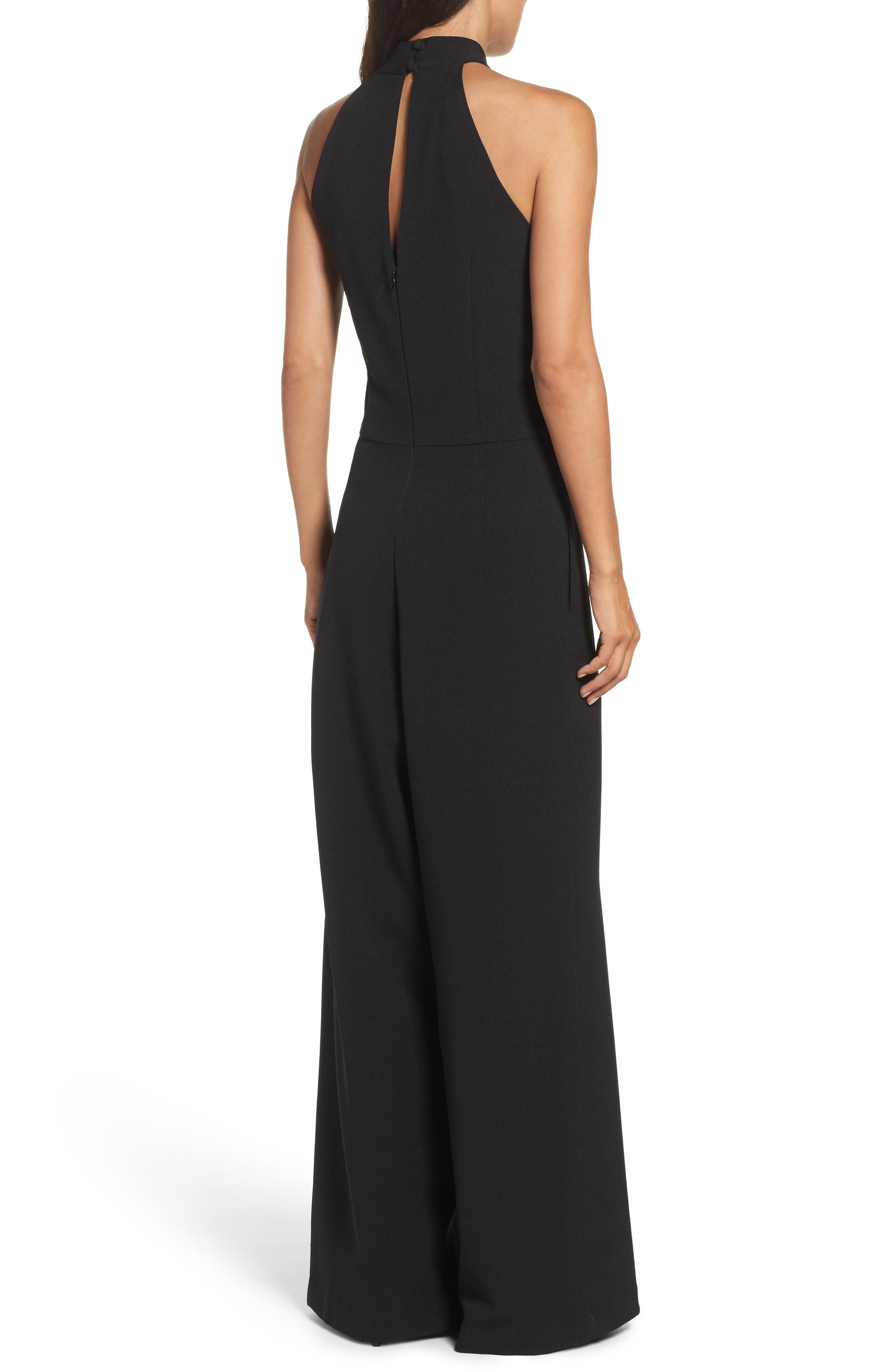 Julia Jordan Halter Neck Wide Leg Jumpsuit