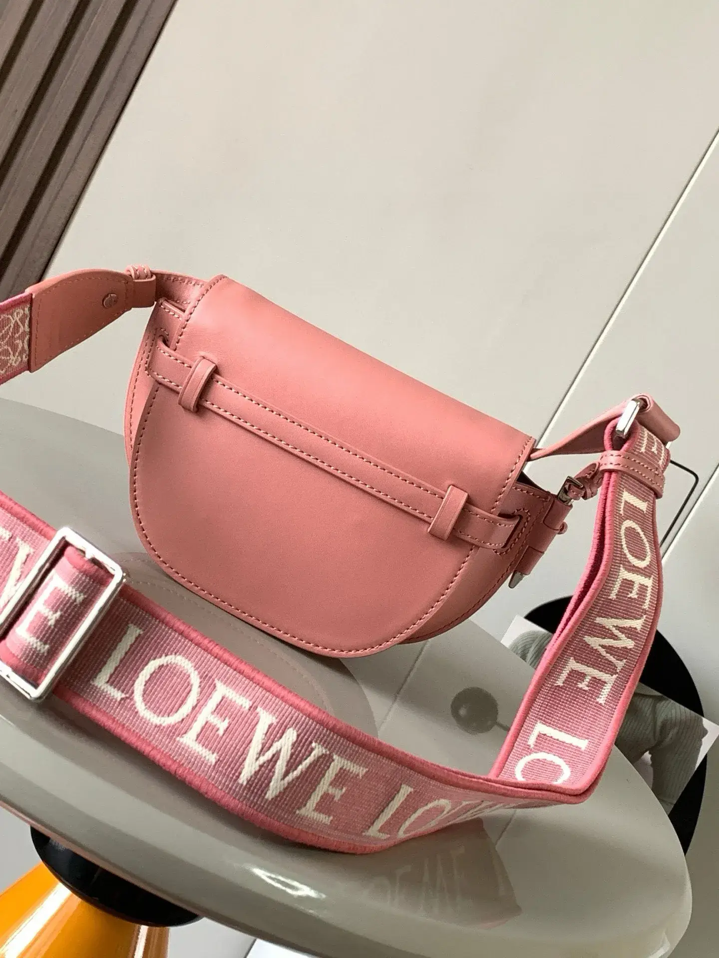 Loewe Pink Calfskin Shoulder Bag product photo from LabelPicks