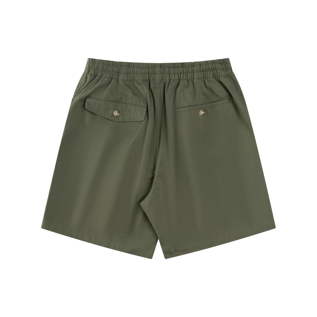 0618 High waist A-line nylon shorts