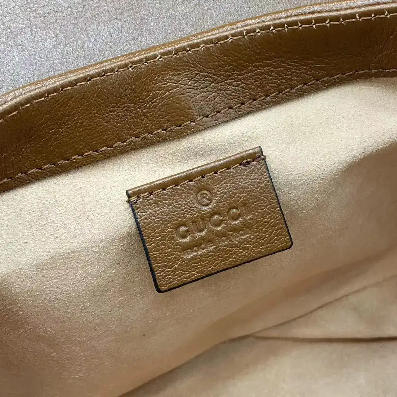 Gucci Brown Marmont GG Supreme Canvas Top Handle Bag product photo from LabelPicks