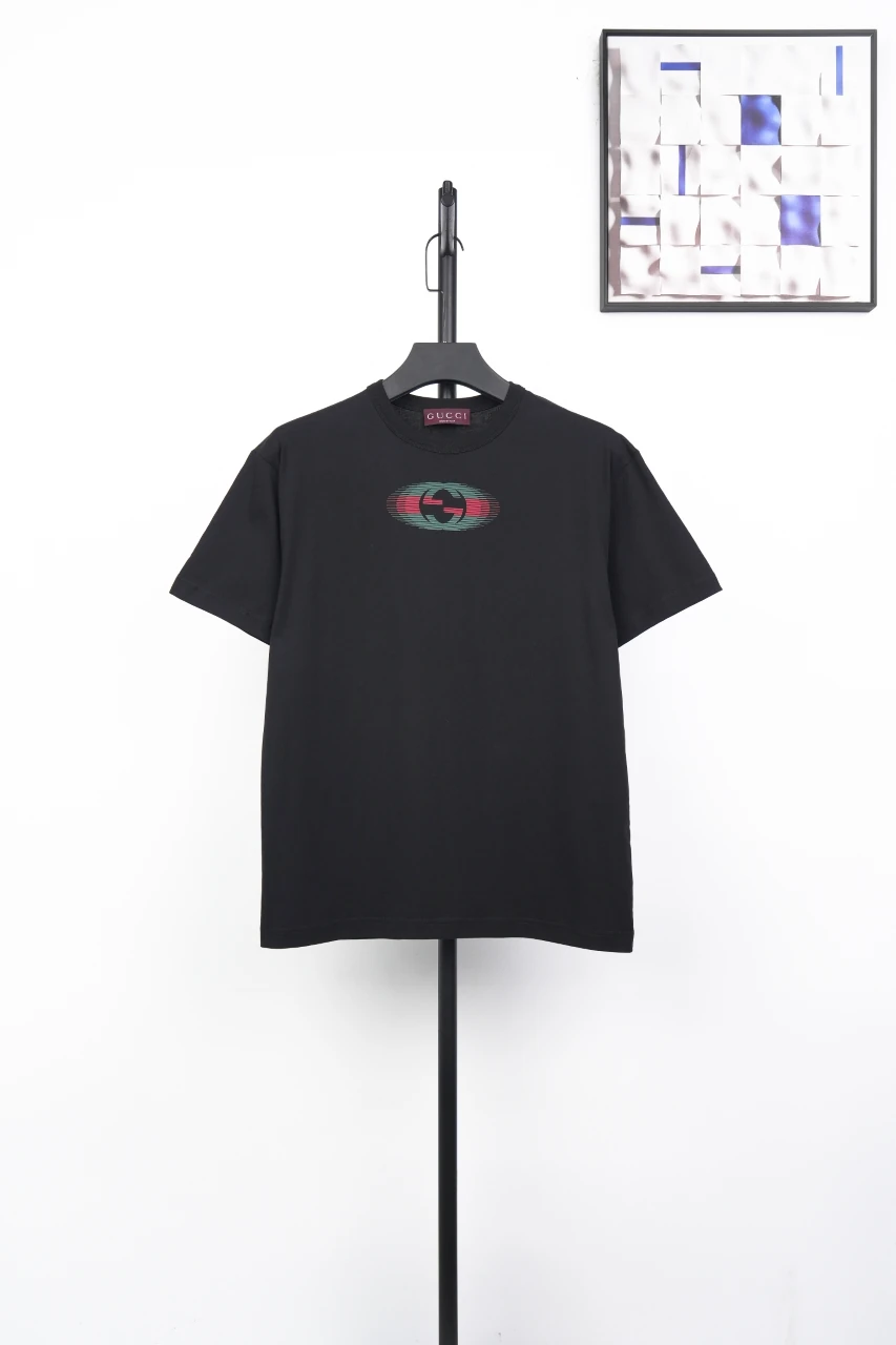 GUCCI Black Red Green GG Print T-Shirt product photo from LabelPicks