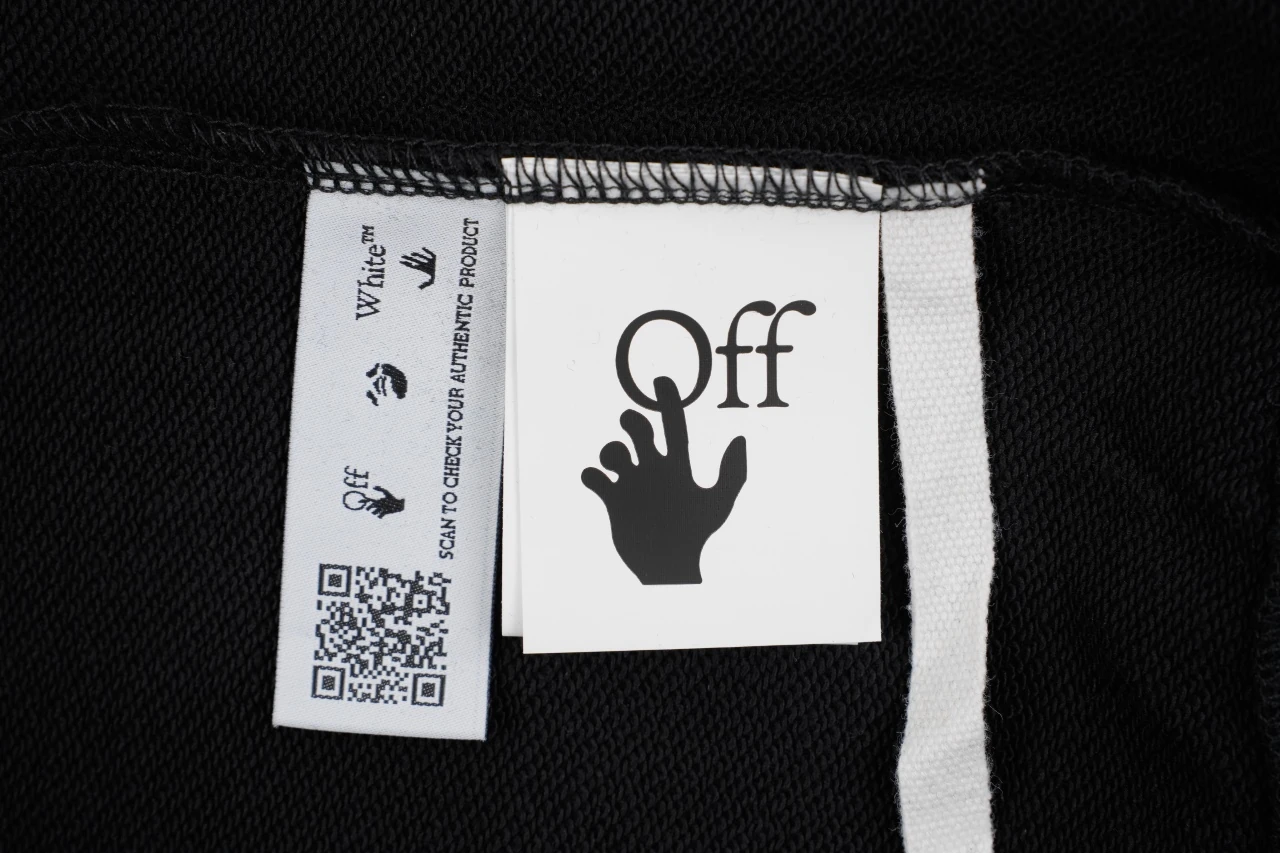 Off-White Black Blue OFF Globe Arrow Hoodie product photo from LabelPicks
