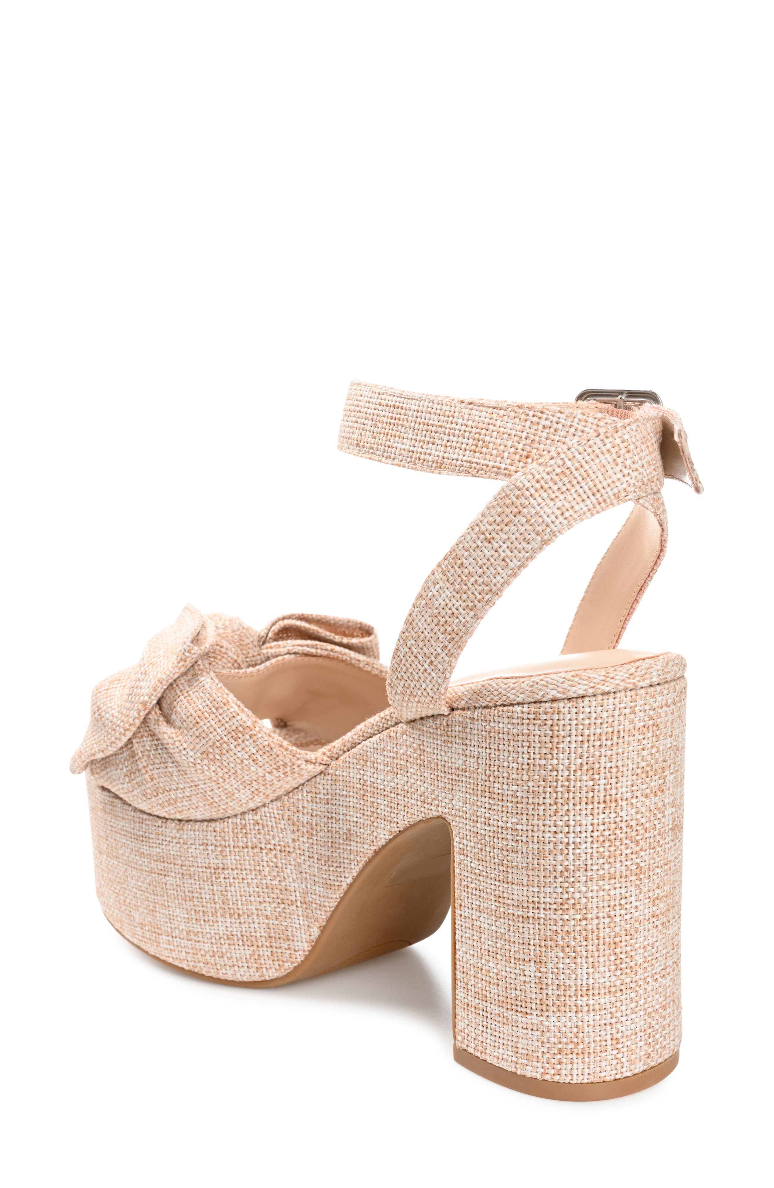 Journee Collection Zenni Bow Platform Sandal