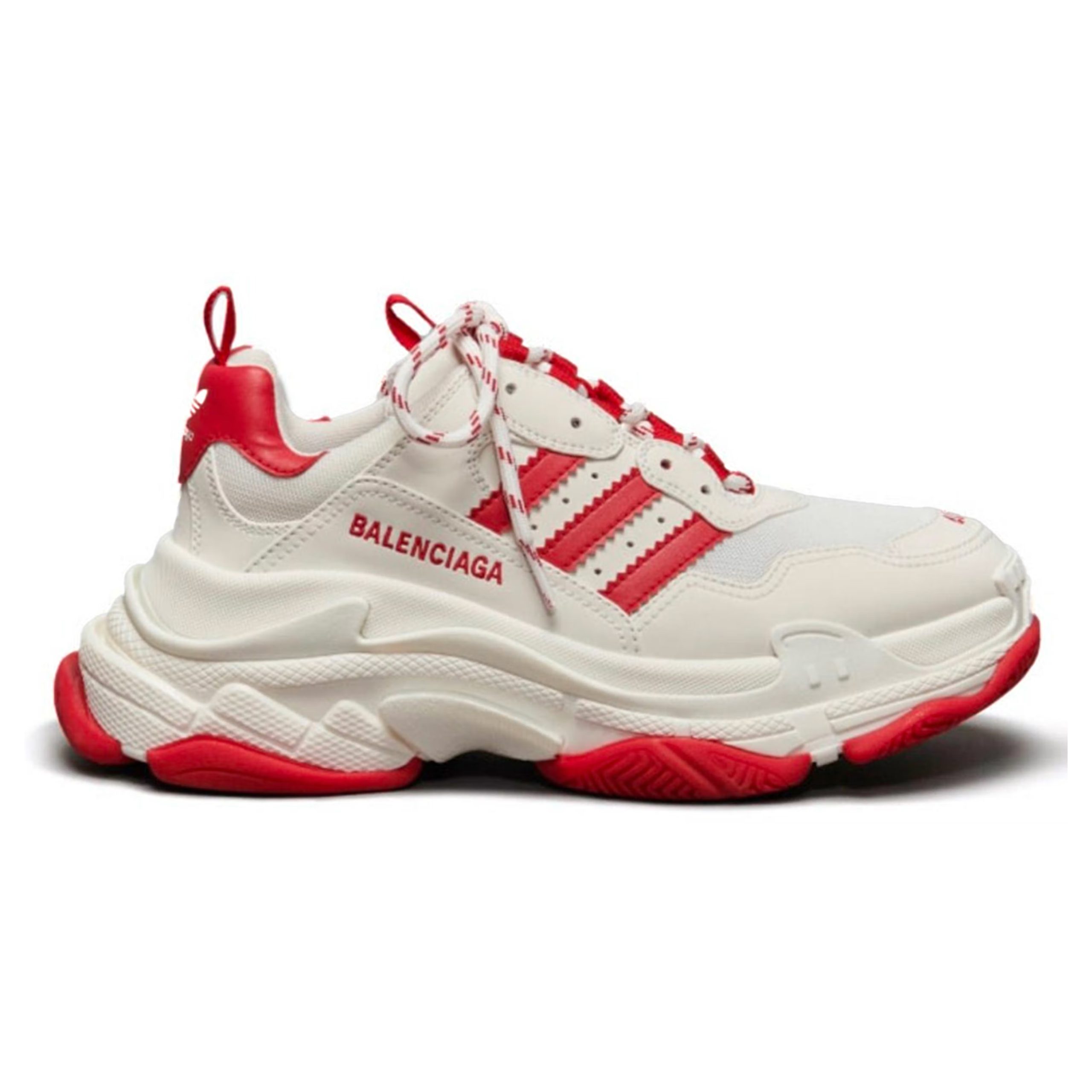 Balenciaga x adidas Triple S White Red