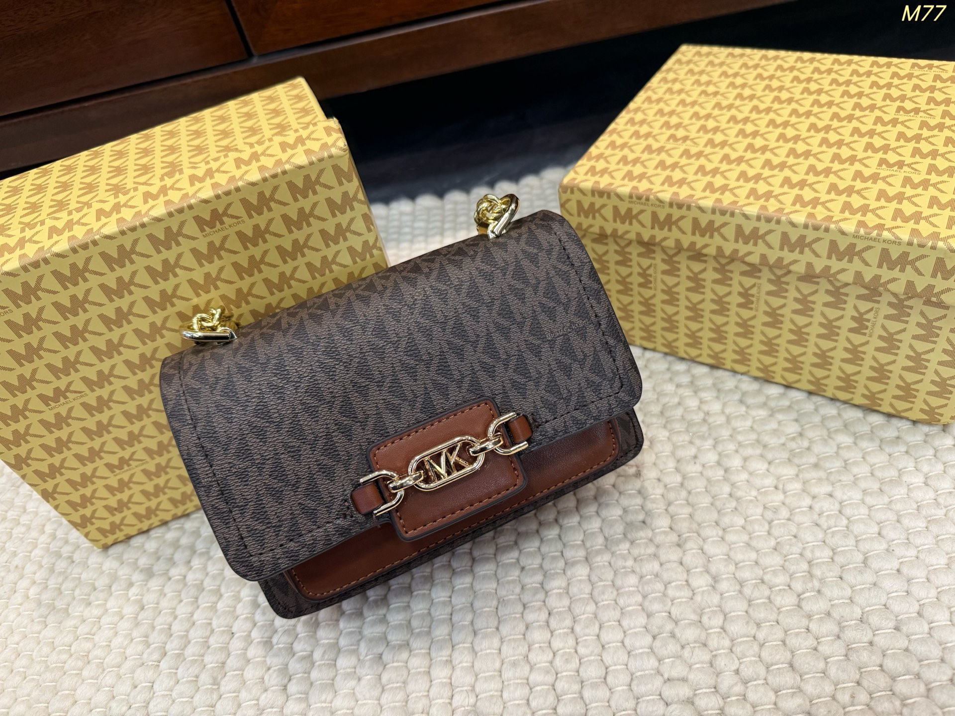 MK Heather Chain Bag