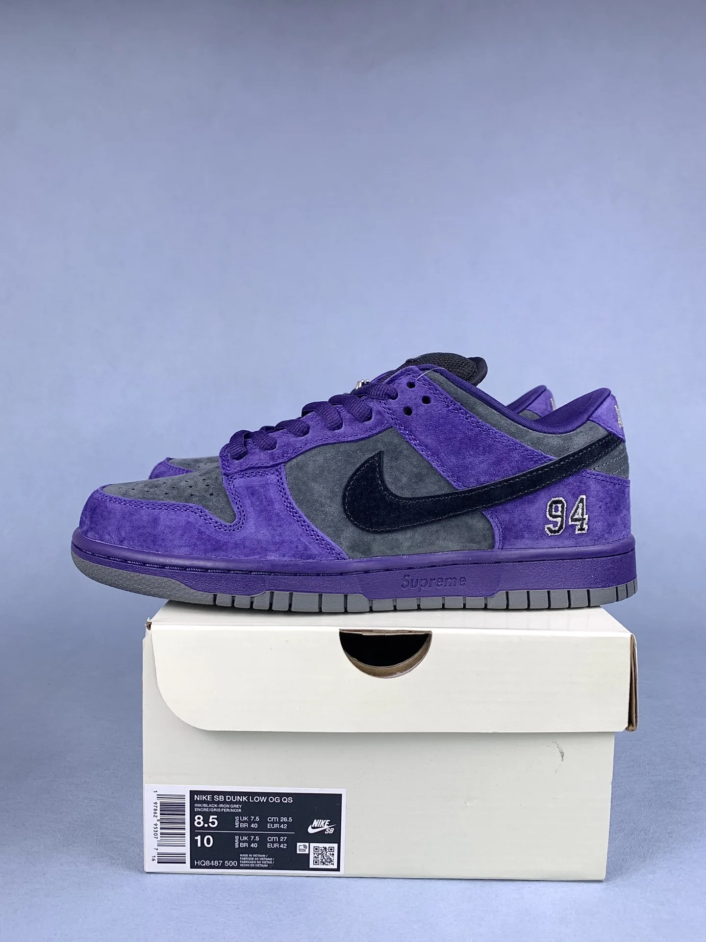 Supreme x Nike SB Dunk Low OG QS Shoes product photo from LabelPicks