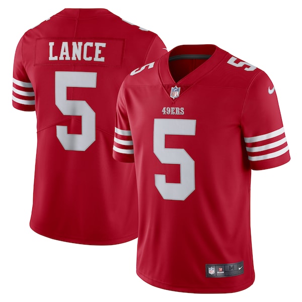 Trey Lance San Francisco 49ers Nike Vapor Limited Jersey - Scarlet/Red/White