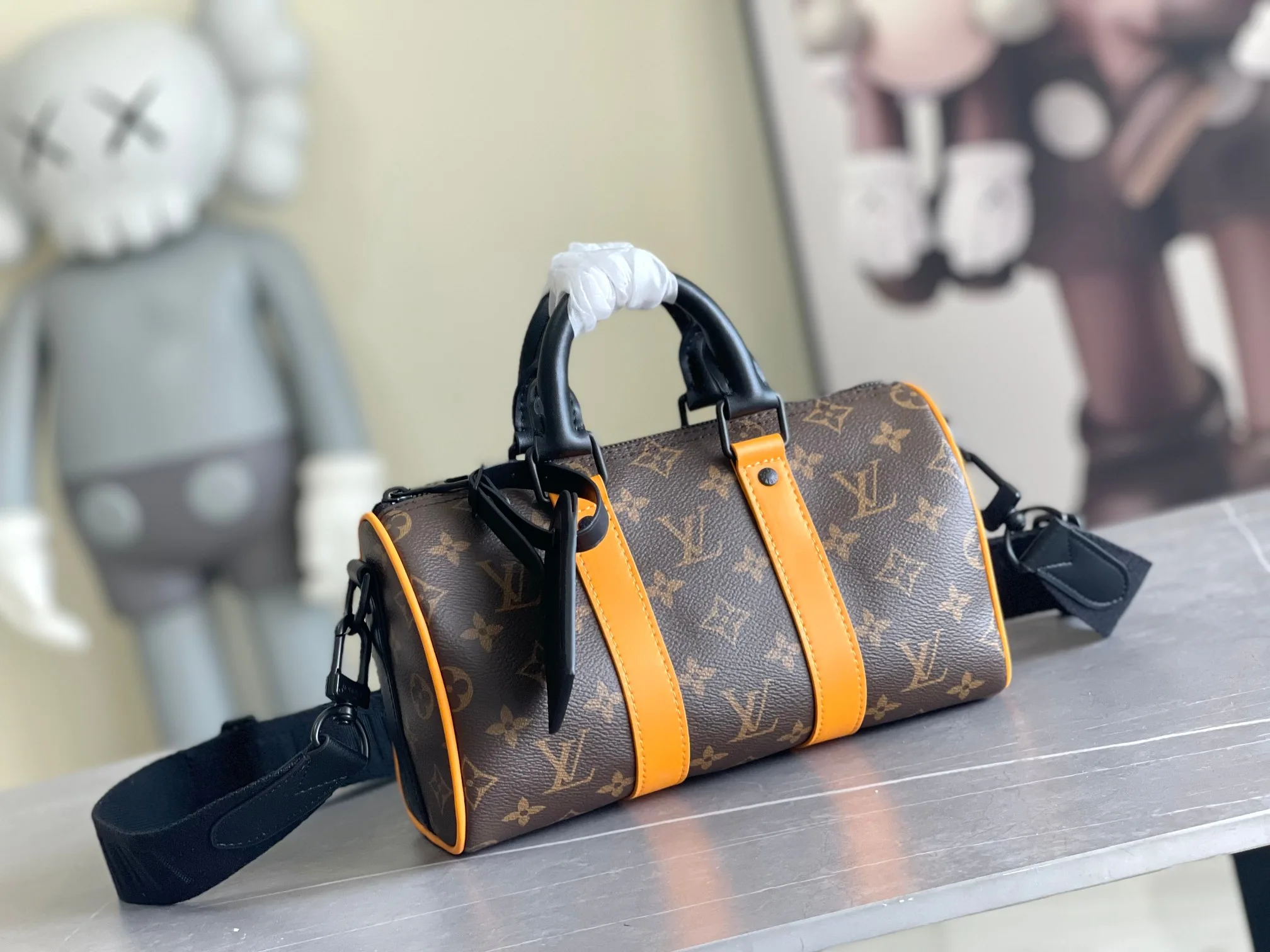 Louis Vuitton Canvas and Leather Keepall Tote Bag product photo from LabelPicks