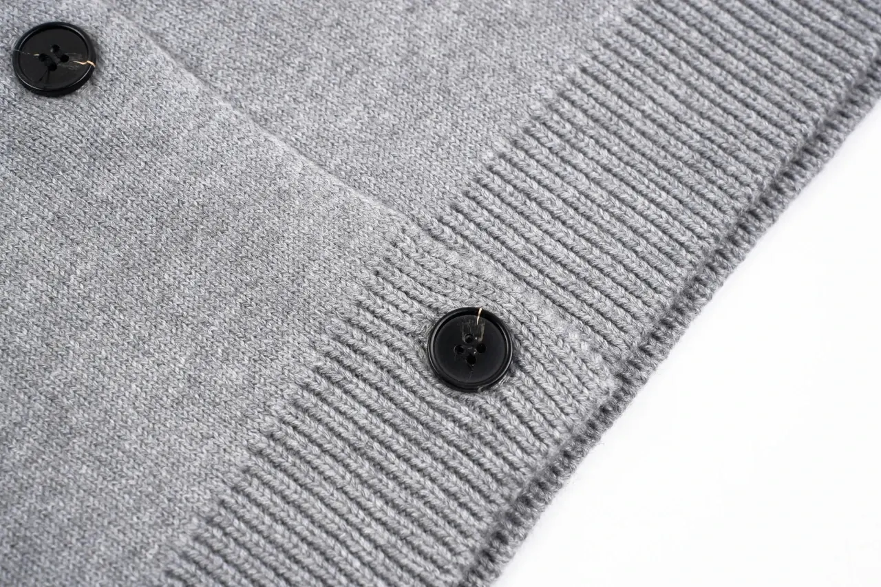 Miu Miu Muted Grey Logo Knit Jacket product photo from LabelPicks