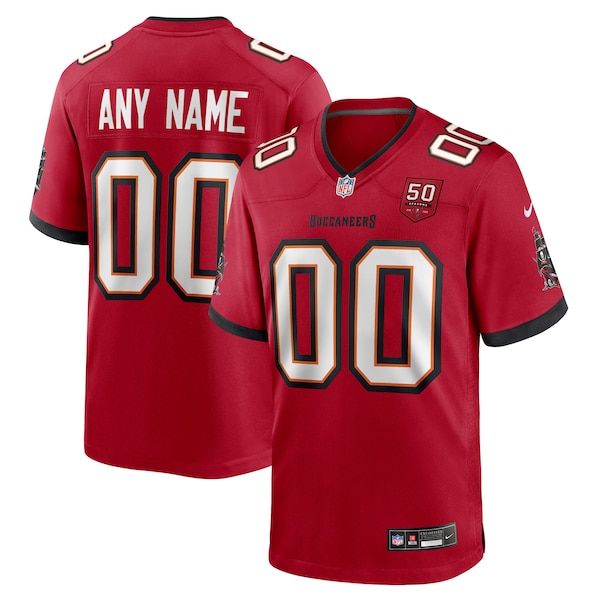 Tampa Bay Buccaneers Nike 50th Season Custom Game Jersey - Red