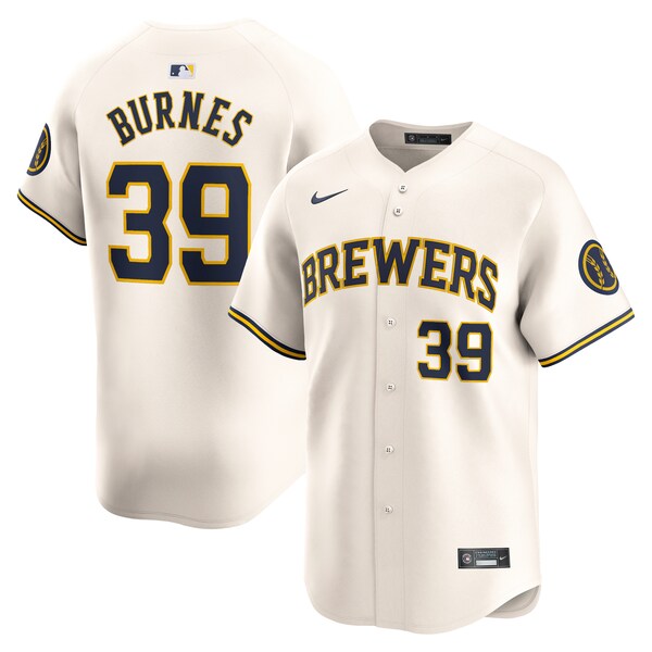Corbin Burnes Milwaukee Brewers Nike Home Limited Player Jersey - Cream