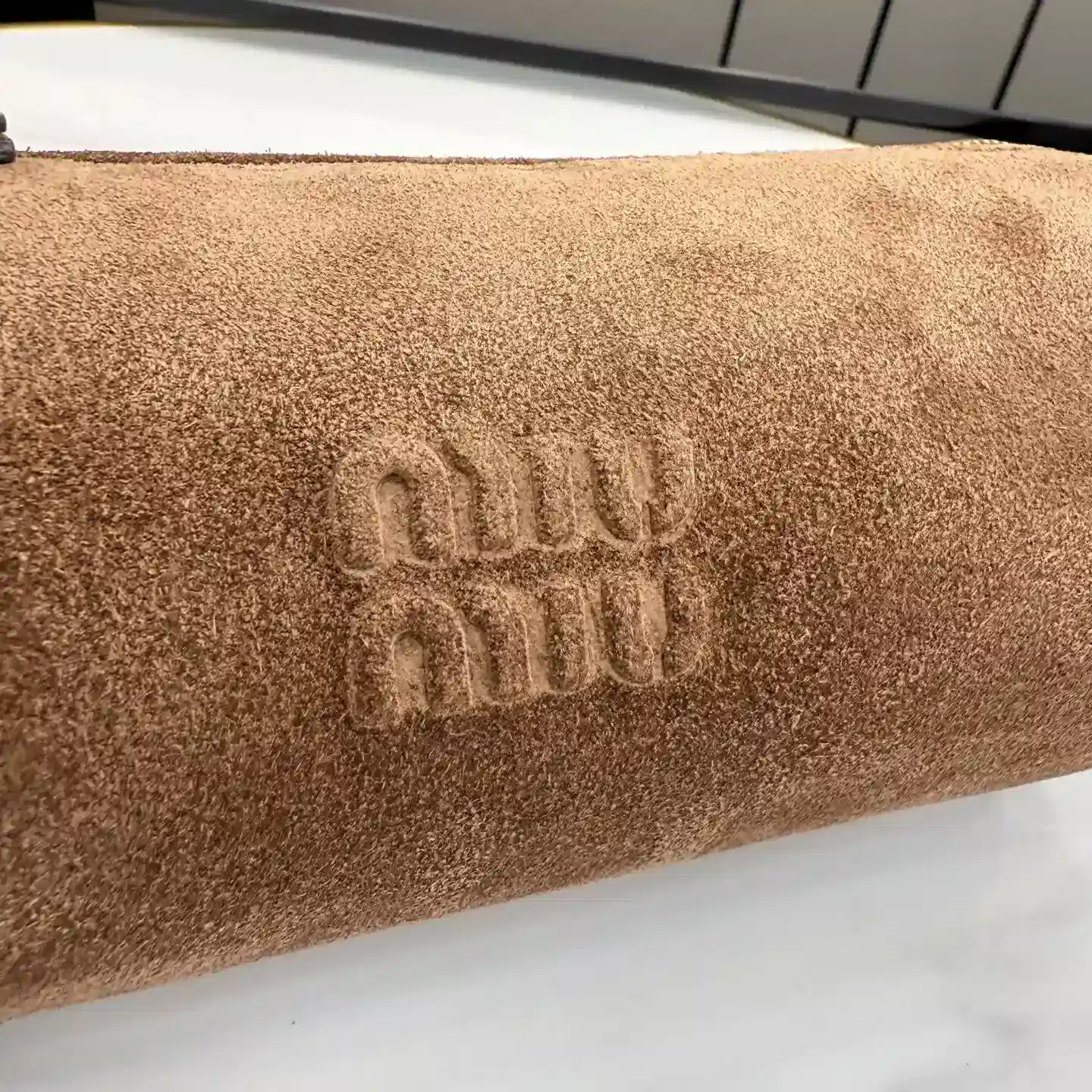 Miu Miu Suede Leather Top Handle Bag product photo from LabelPicks