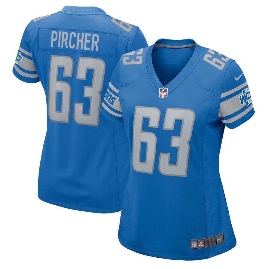 Max Pircher Detroit Lions Nike Women's Team Game Jersey - Blue