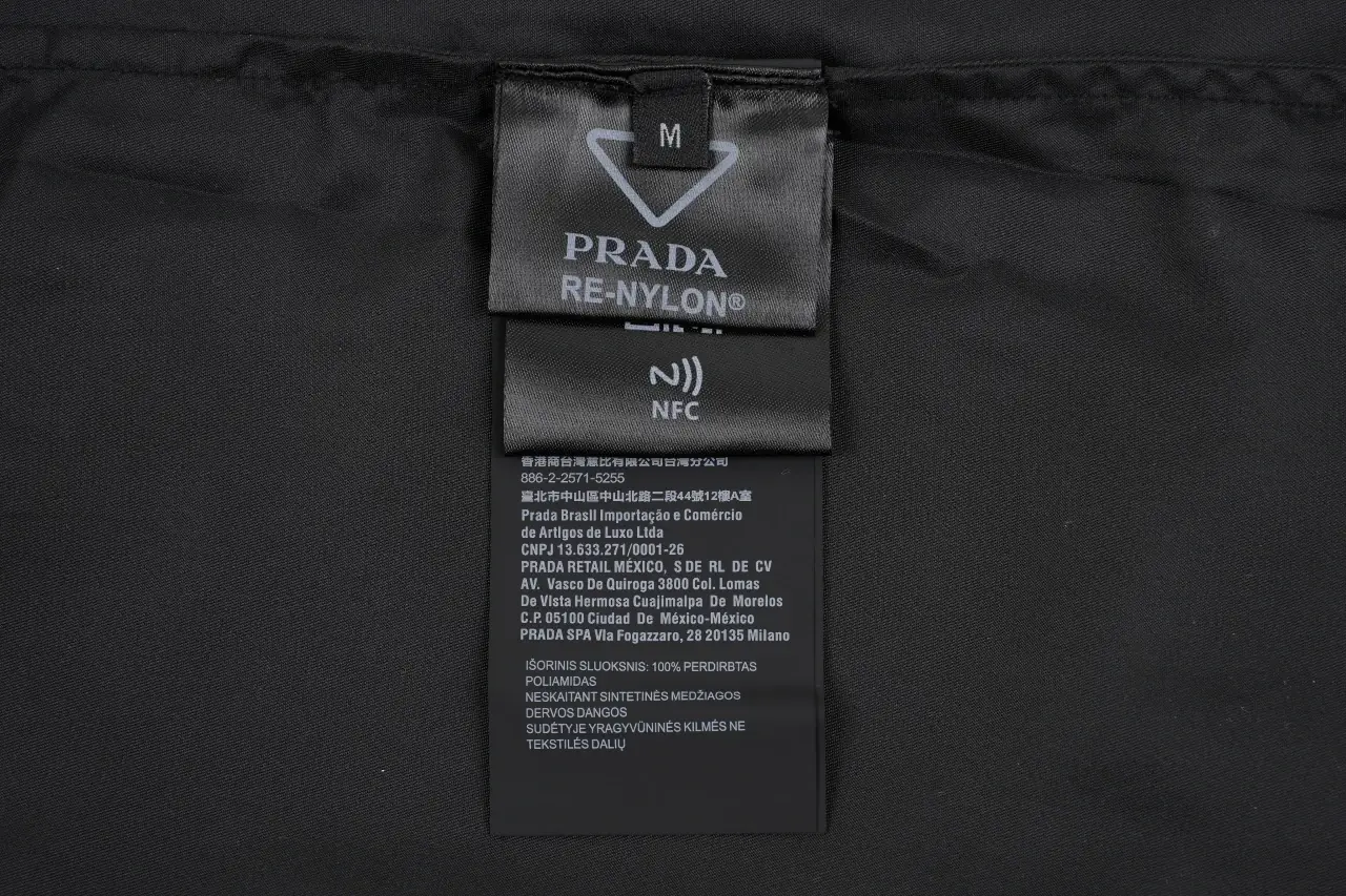 Prada Black Re-Nylon Pocket Shirt Jacket product photo from LabelPicks