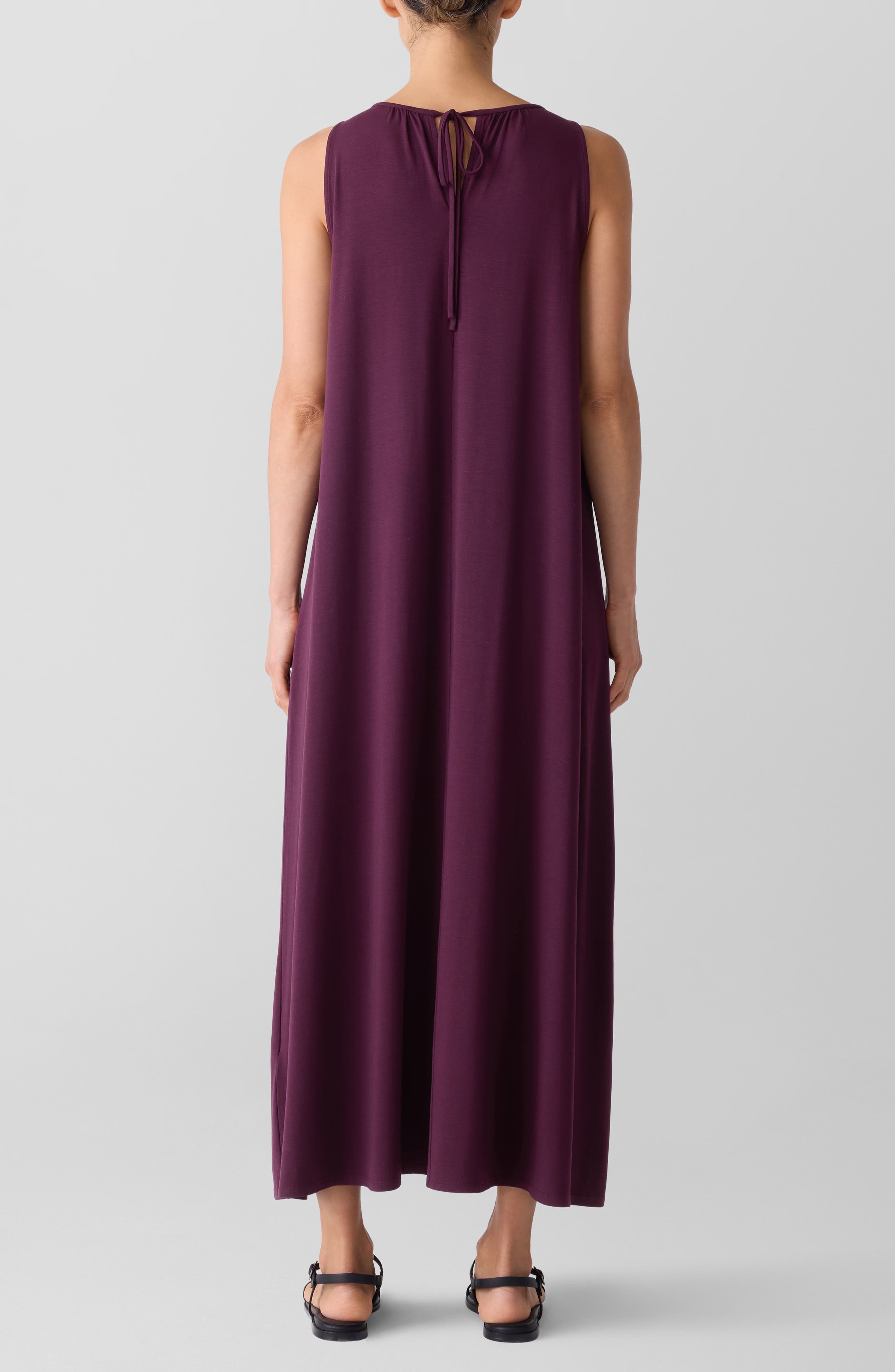 Eileen Fisher Sleeveless Jersey Maxi Dress