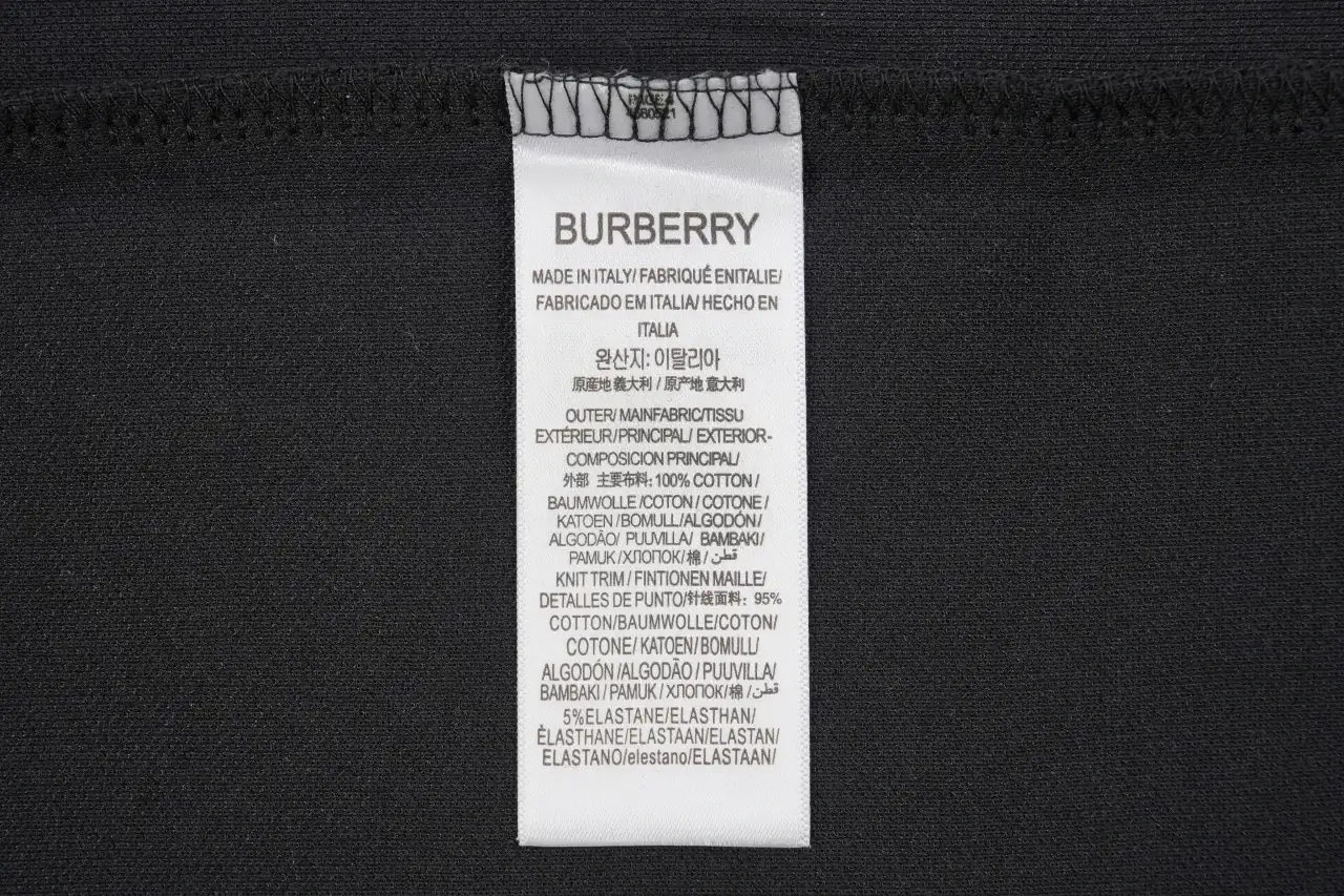 Burberry Black Chain Check Equestrian Knight Polo Shirt product photo from LabelPicks