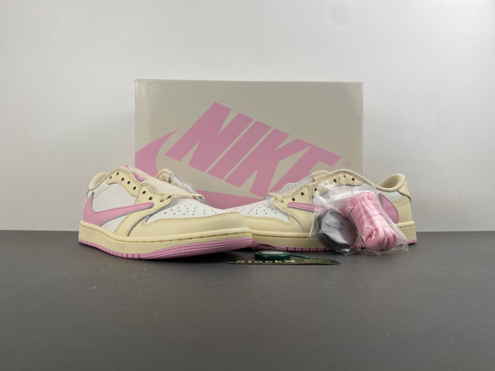 Travis Scott x Air Jordan 1 Low OG Shy Pink