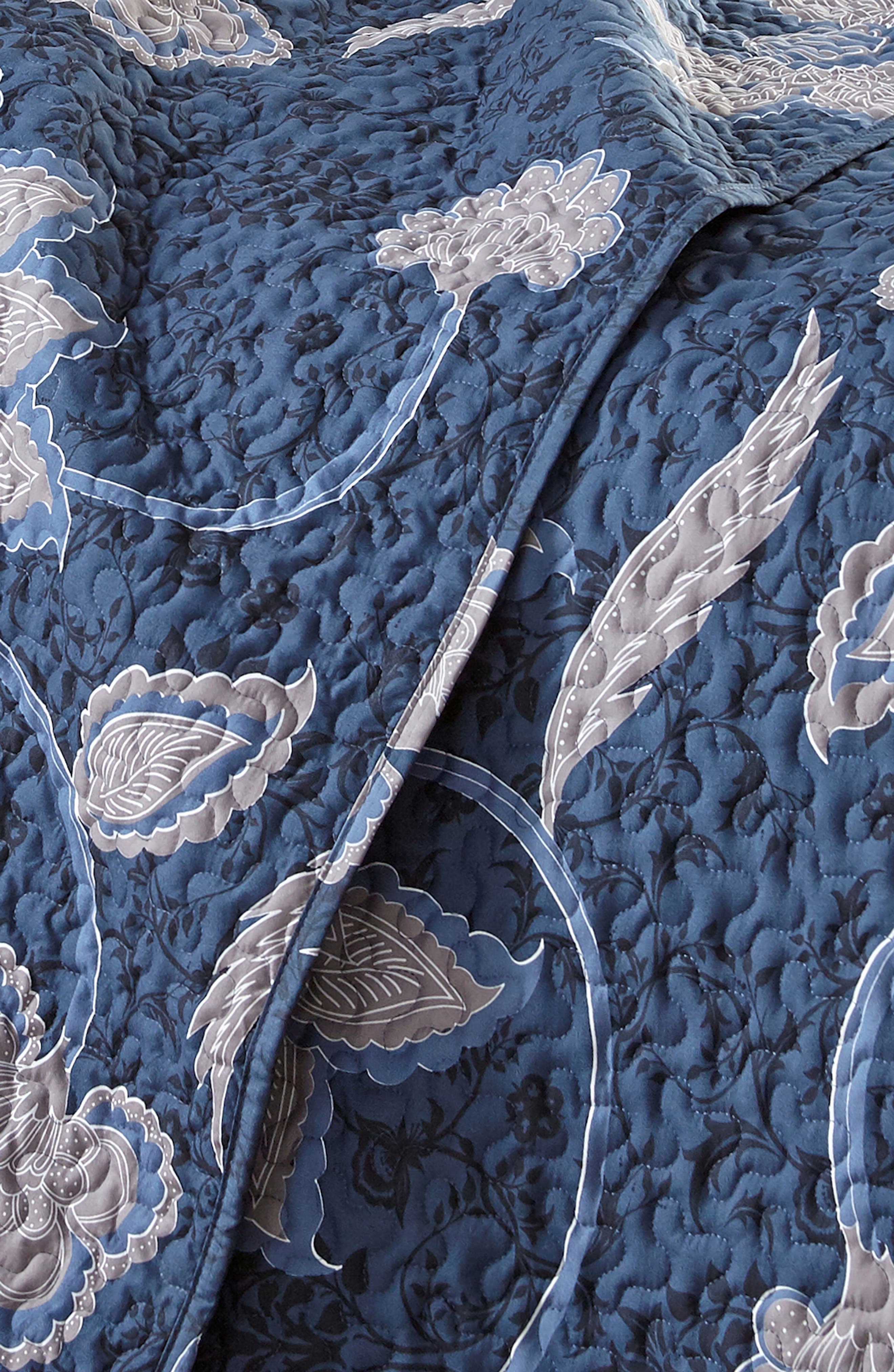 SOUTHSHORE FINE LINENS Full/Queen Sized Luxury Premium Collection Ultra-Soft Quilt Cover Set - Floral Blue