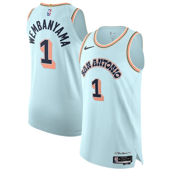 Victor Wembanyama San Antonio Spurs Nike 2024/25 Authentic Player Jersey - City Edition - Light Blue