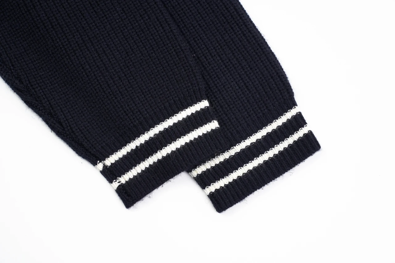 CELINE Navy C-Patch Wool Hooded Zip Jacket product photo from LabelPicks