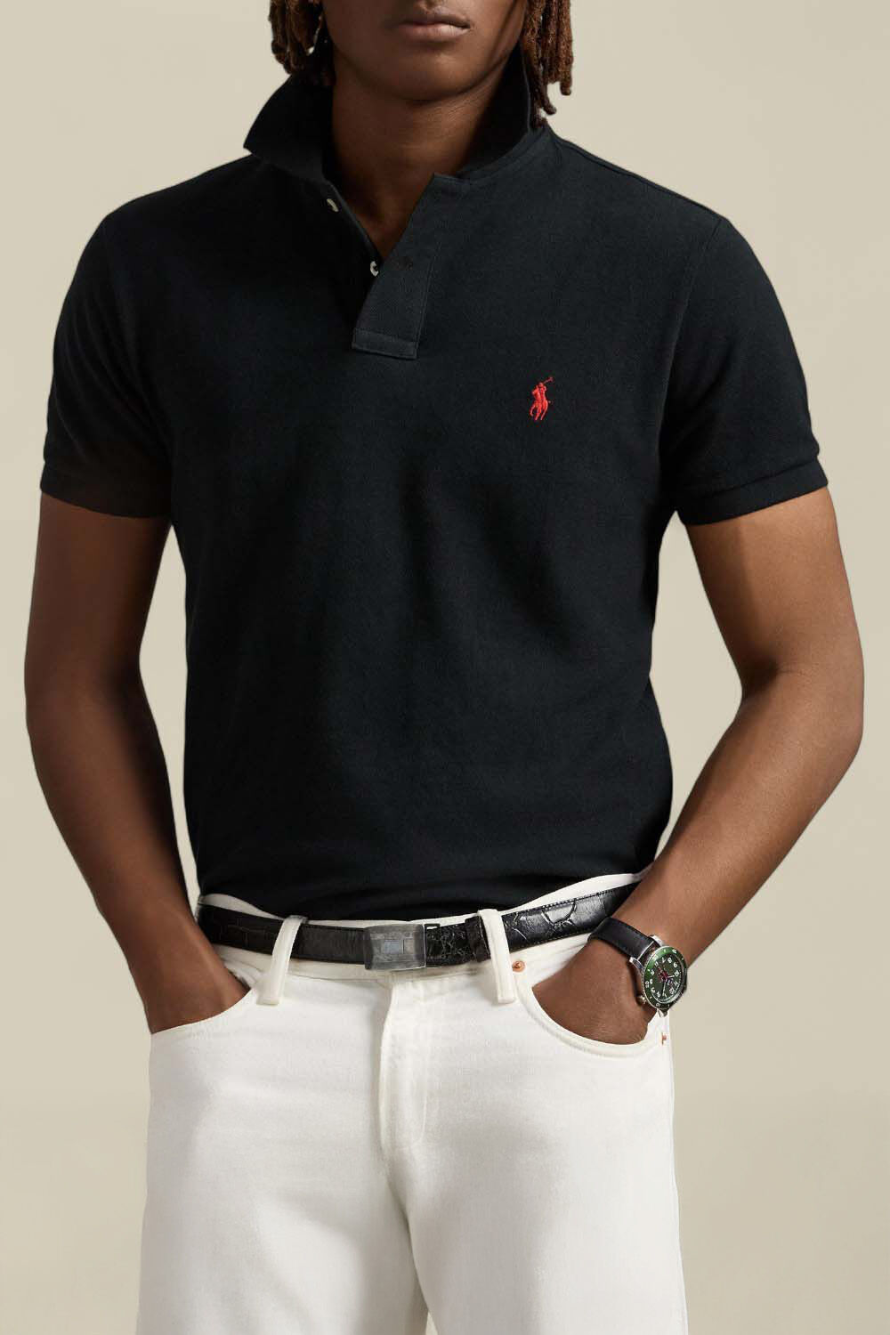 POLO RALPH LAUREN חולצת פולו קצרה סלים