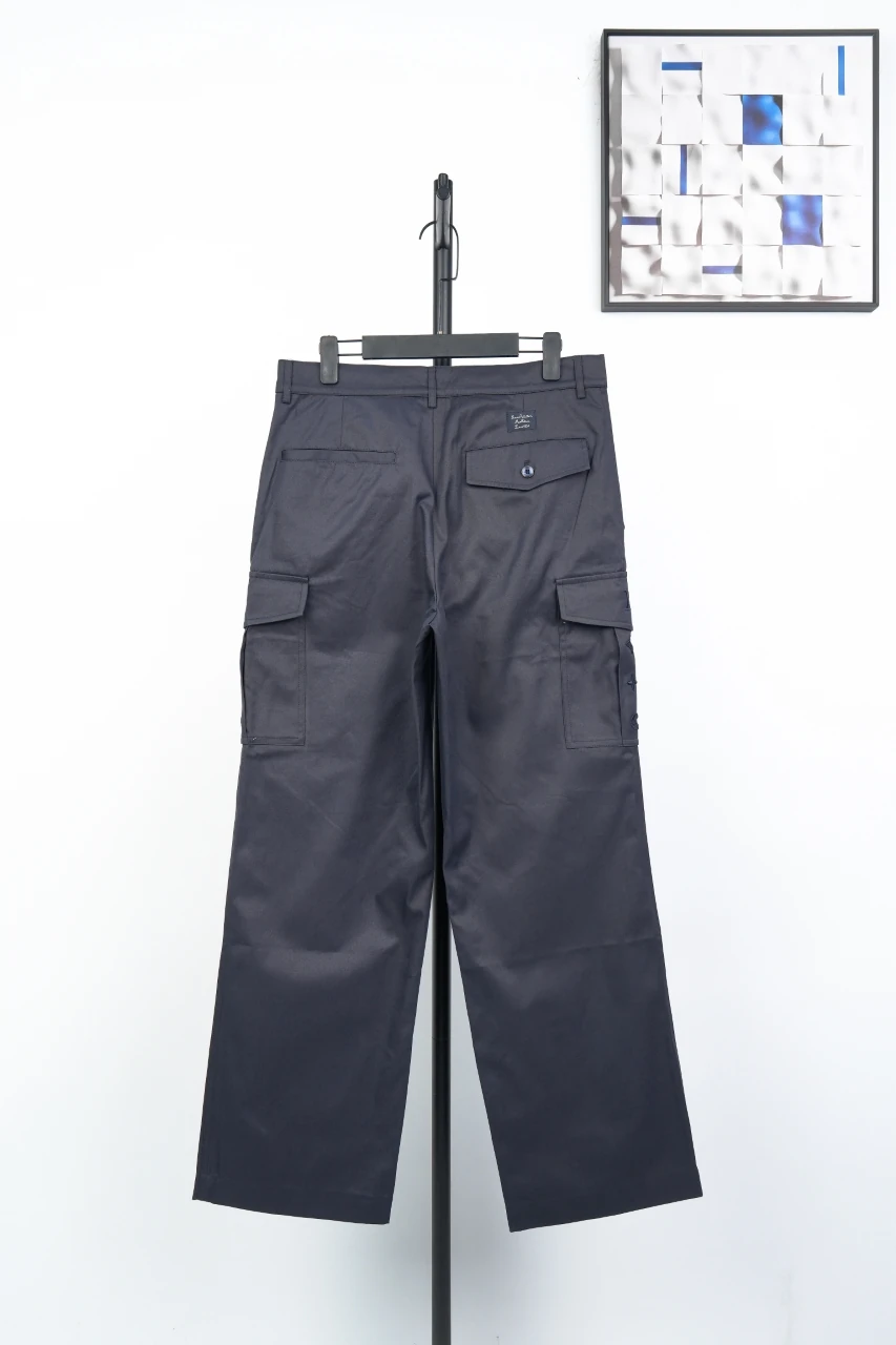 Louis Vuitton Navy Multi Pocket Embroidered Cargo Pants product photo from LabelPicks