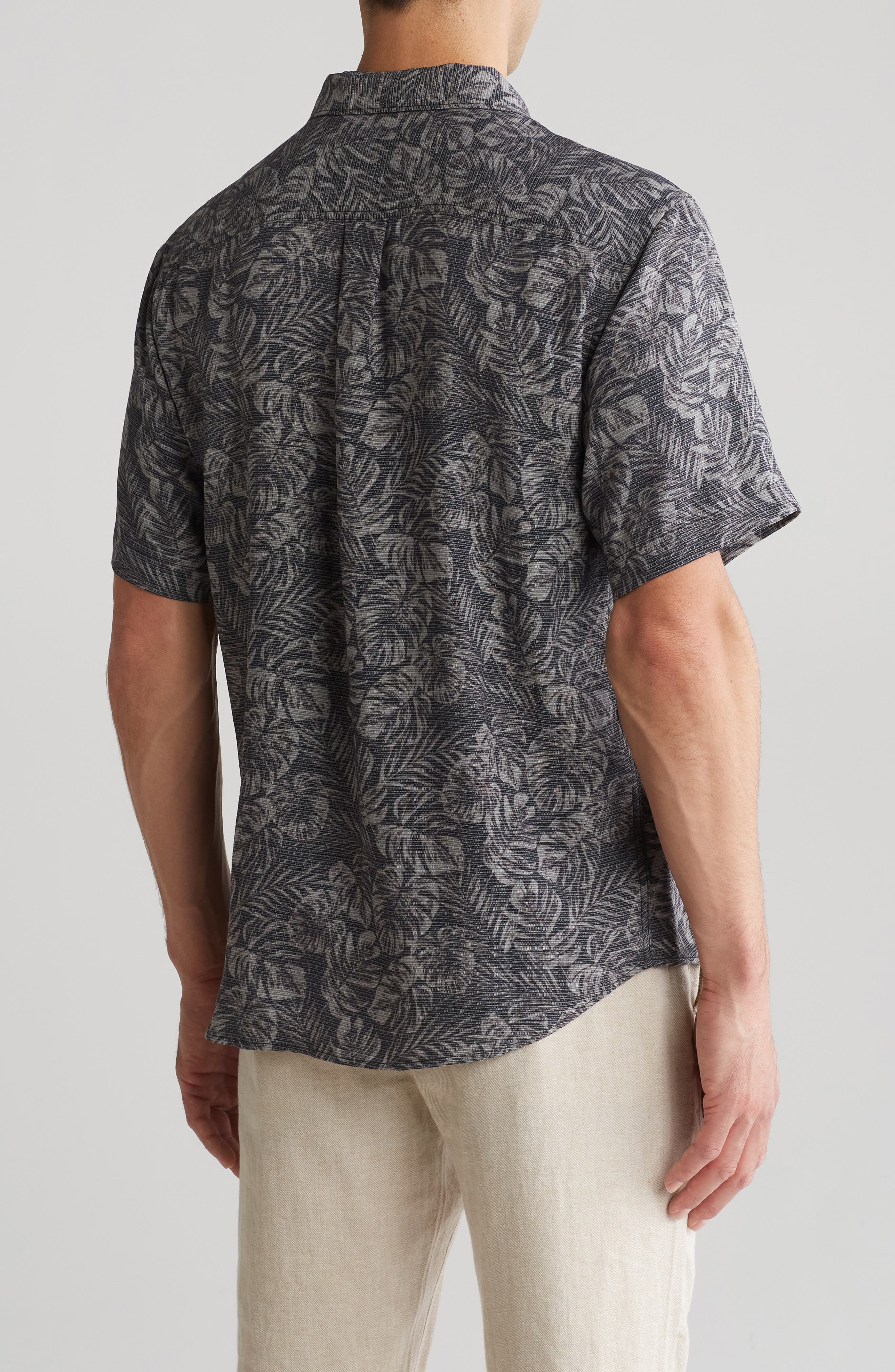 Tommy Bahama Fallen Leaves Tencel® Modal Blend Button-Down Shirt