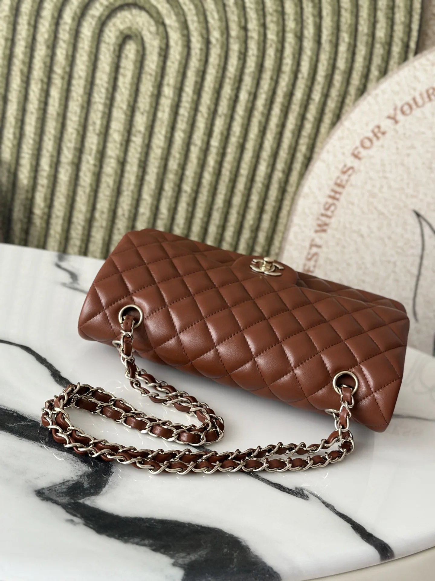 Chanel Classic Flap Brown Quilted Leather Shoulder Bag product photo from LabelPicks