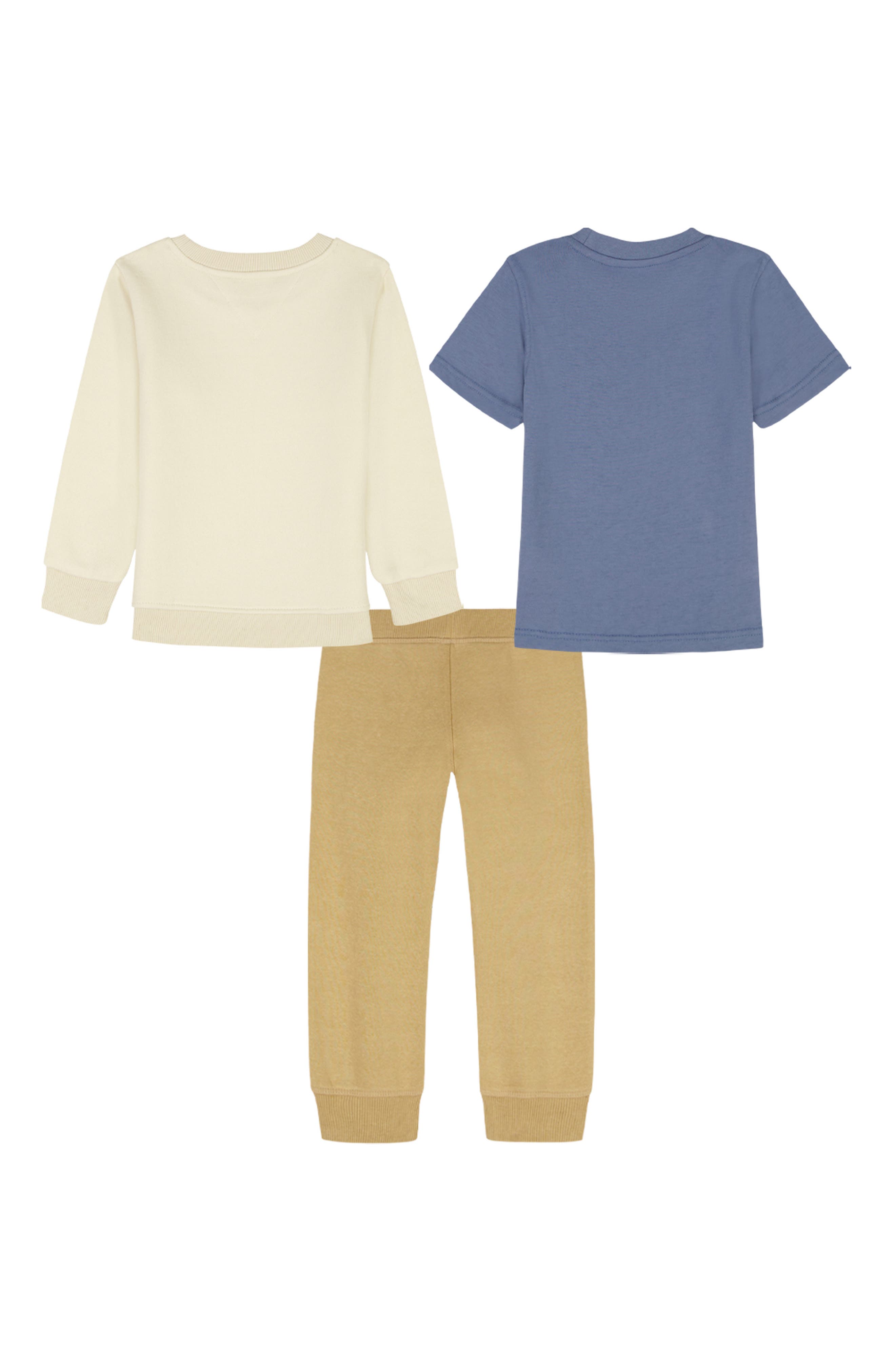 Nautica Graphic Fleece Sweatshirt, T-Shirt & Joggers Set