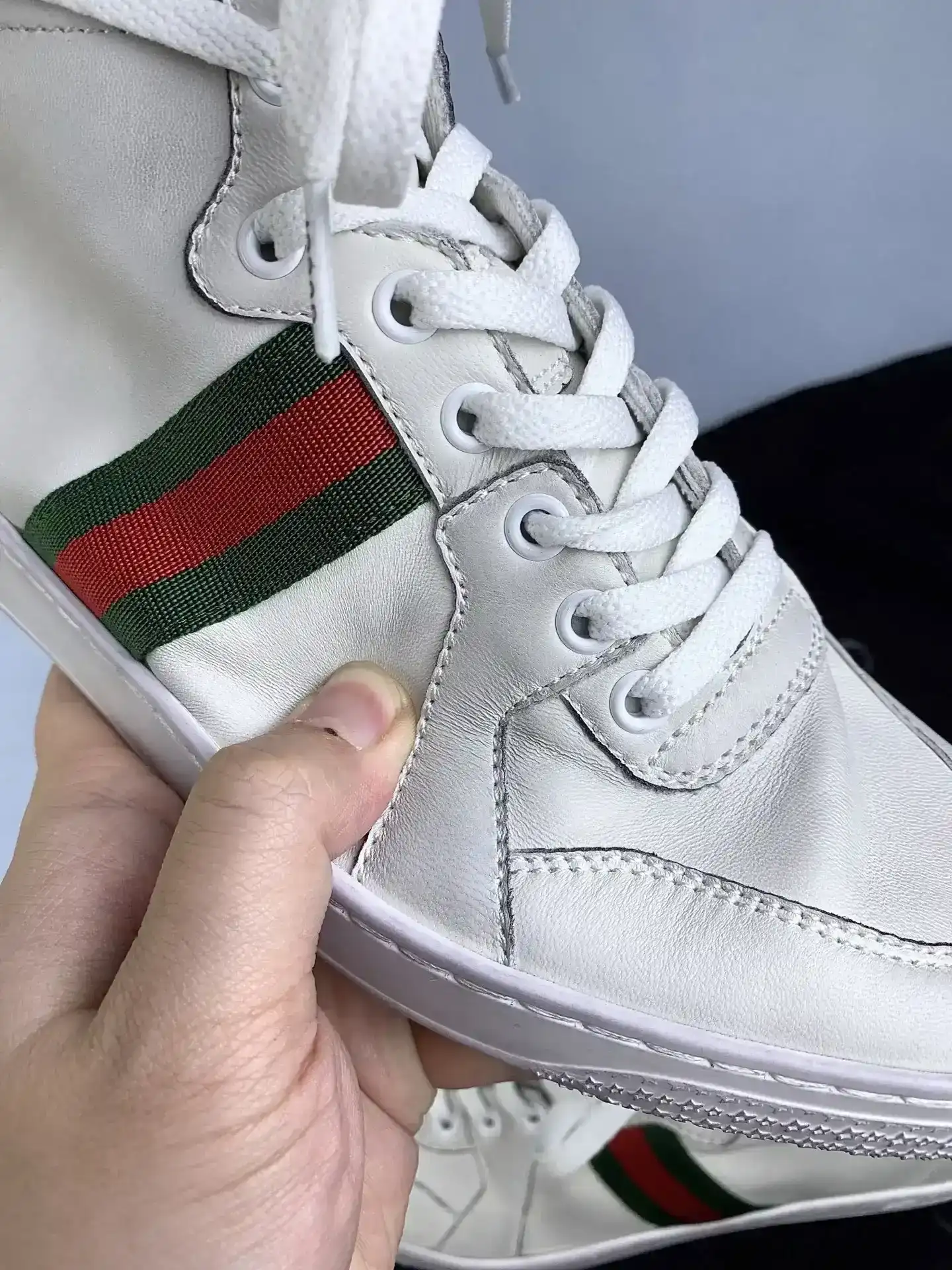 Stretch high-top sneaker product photo from LabelPicks