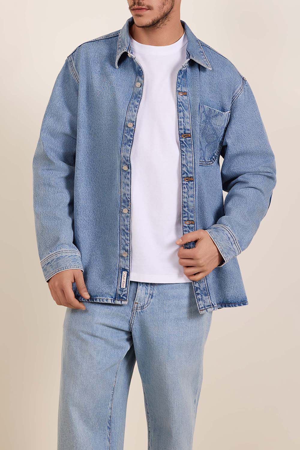 CALVIN KLEIN חולצת ז'קט ג'ינס 90