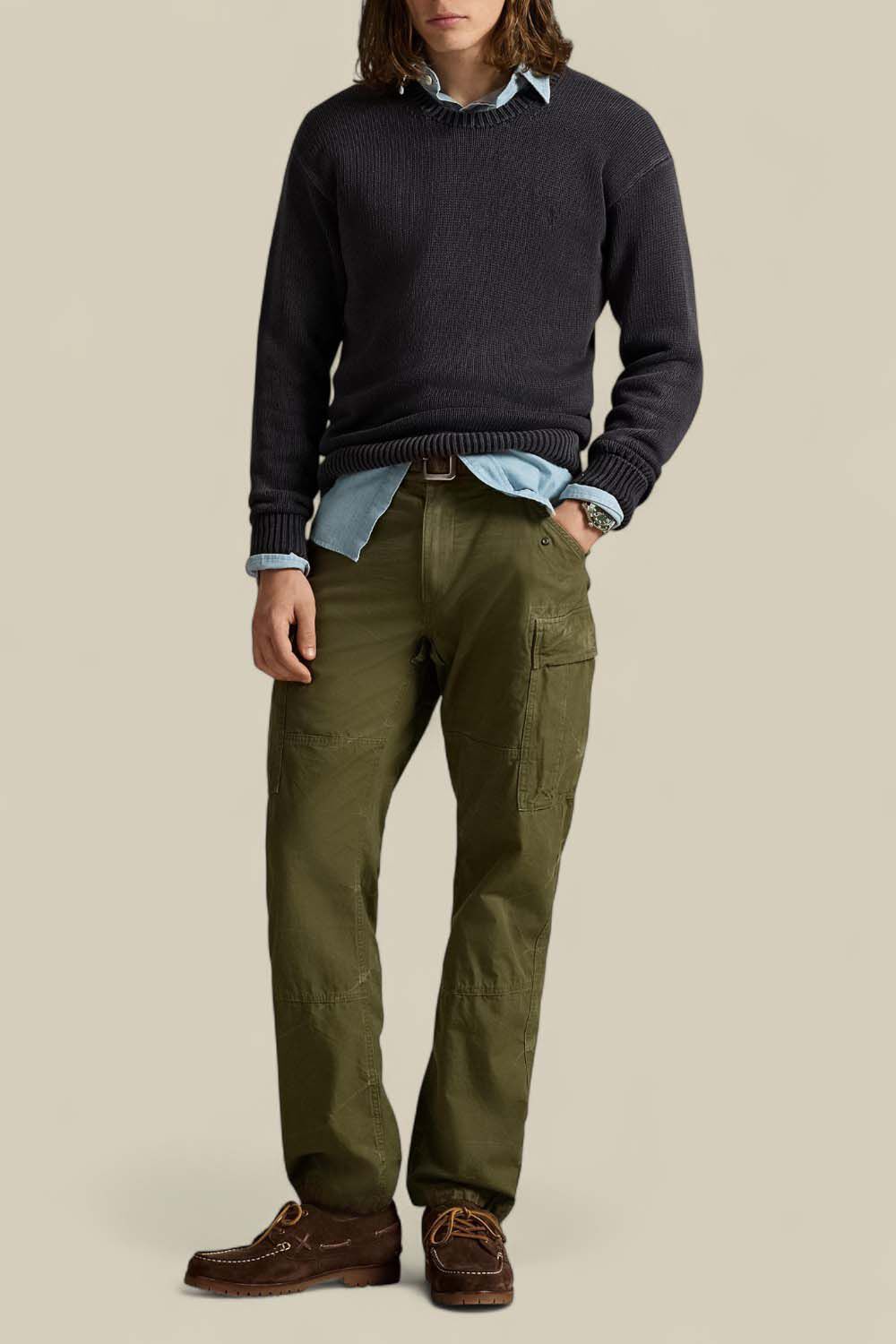 POLO RALPH LAUREN סוודר כותנה