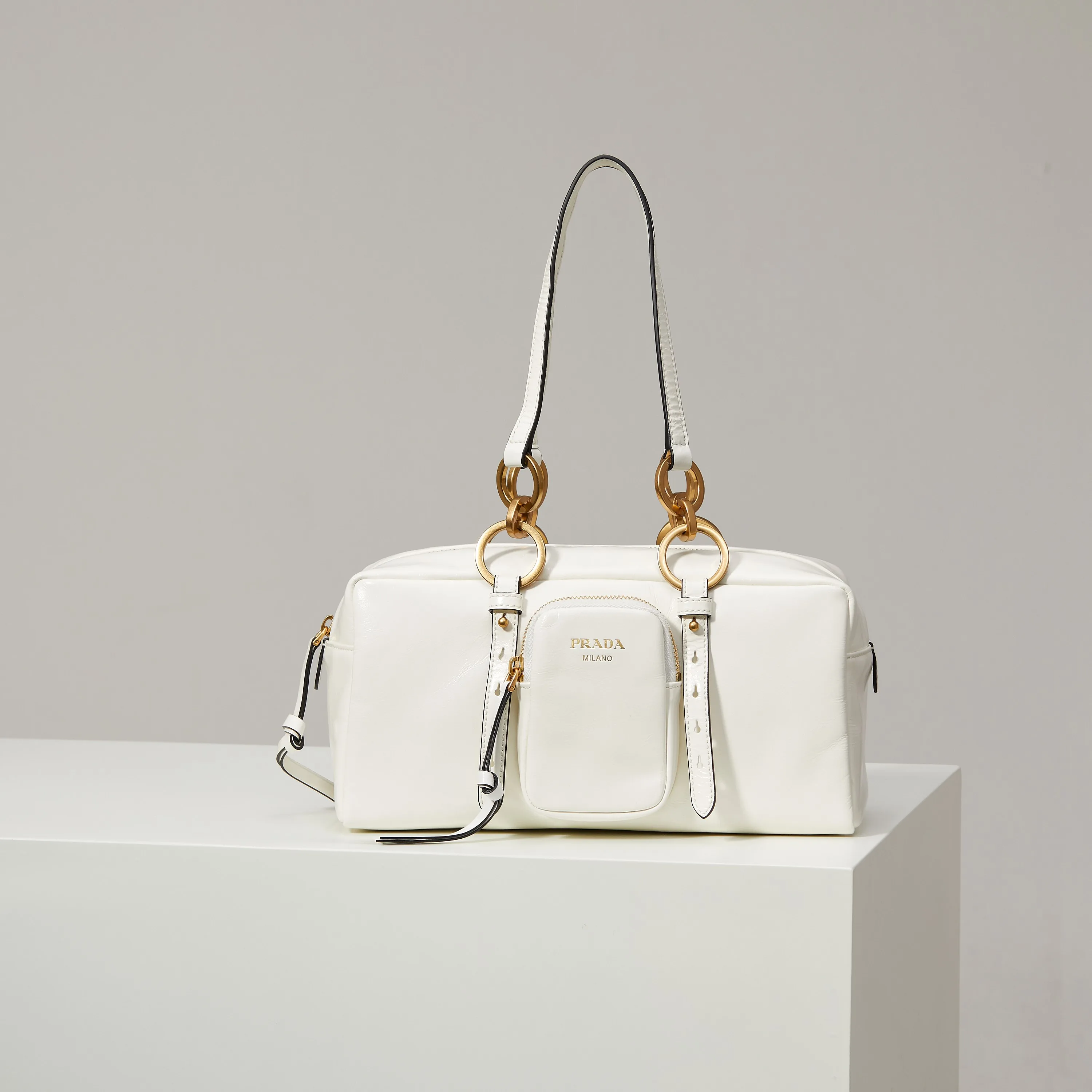 Prada Polished Top Handle Bag product photo from LabelPicks