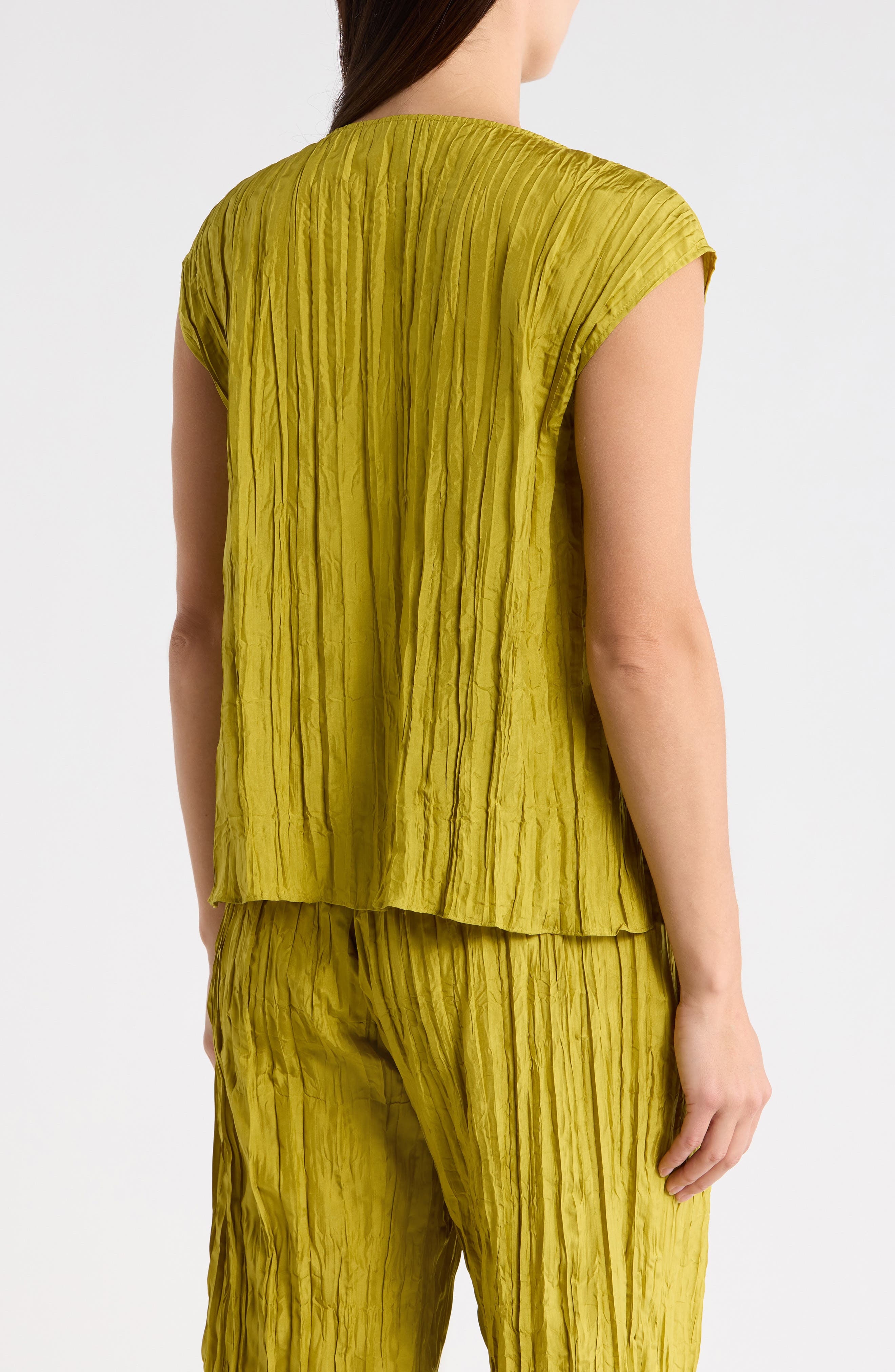 Eileen Fisher Crinkle Silk Top