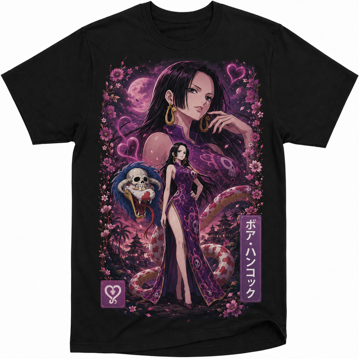 Remera Anime Boa Hancock One Piece Manga Corta