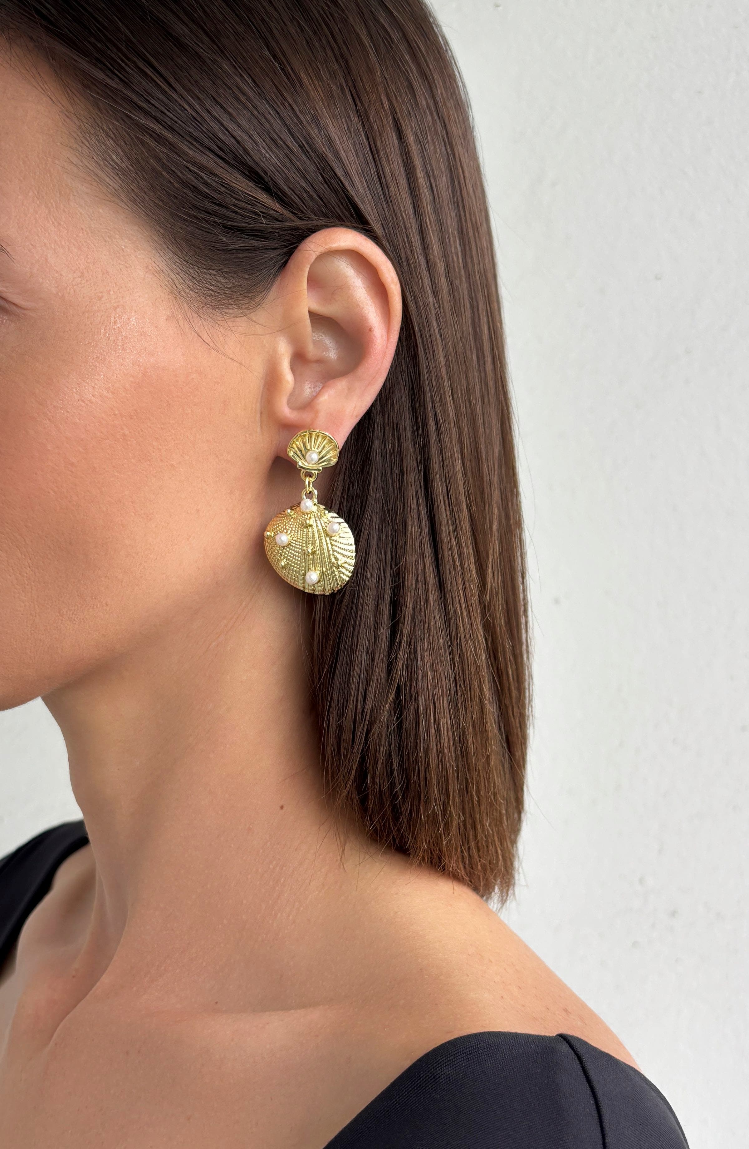 Adornia Shell Drop Earrings