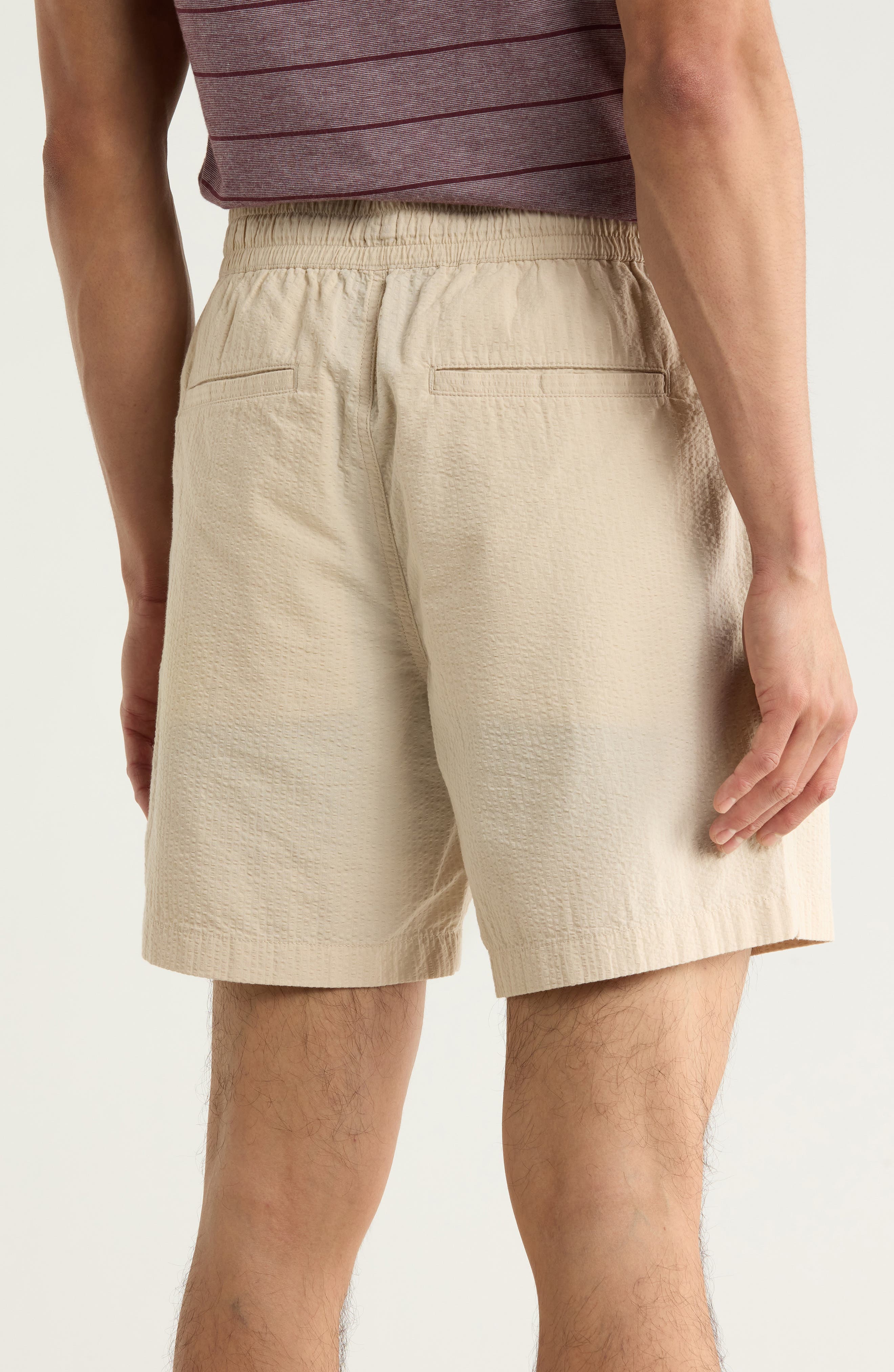 14th & Union 7-Inch Cotton Seersucker Shorts