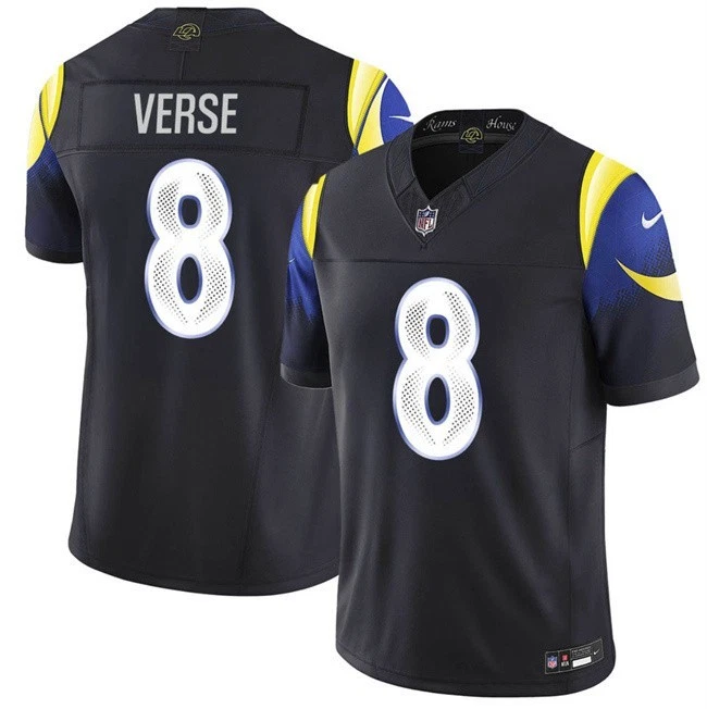Jared Verse Los Angeles Rams Nike 2025 RIVALRIES Vapor Limited Jersey - Navy