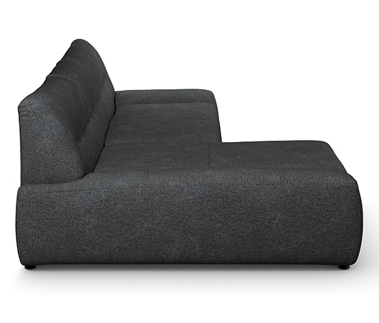 DOMO collection Ecksofa »Cesena«, links, anthrazit