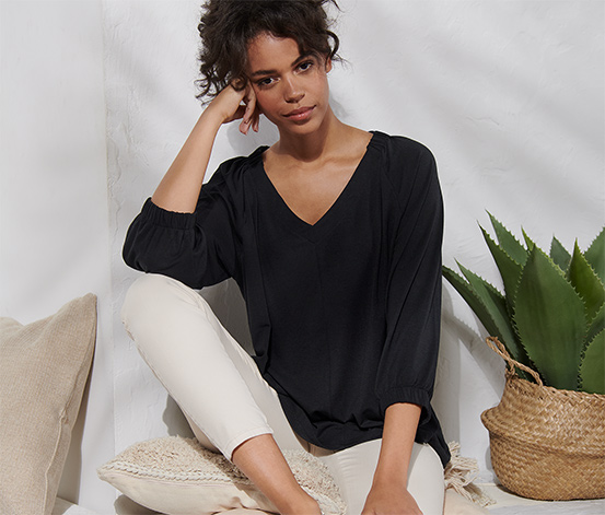 Blusenshirt mit Raffung