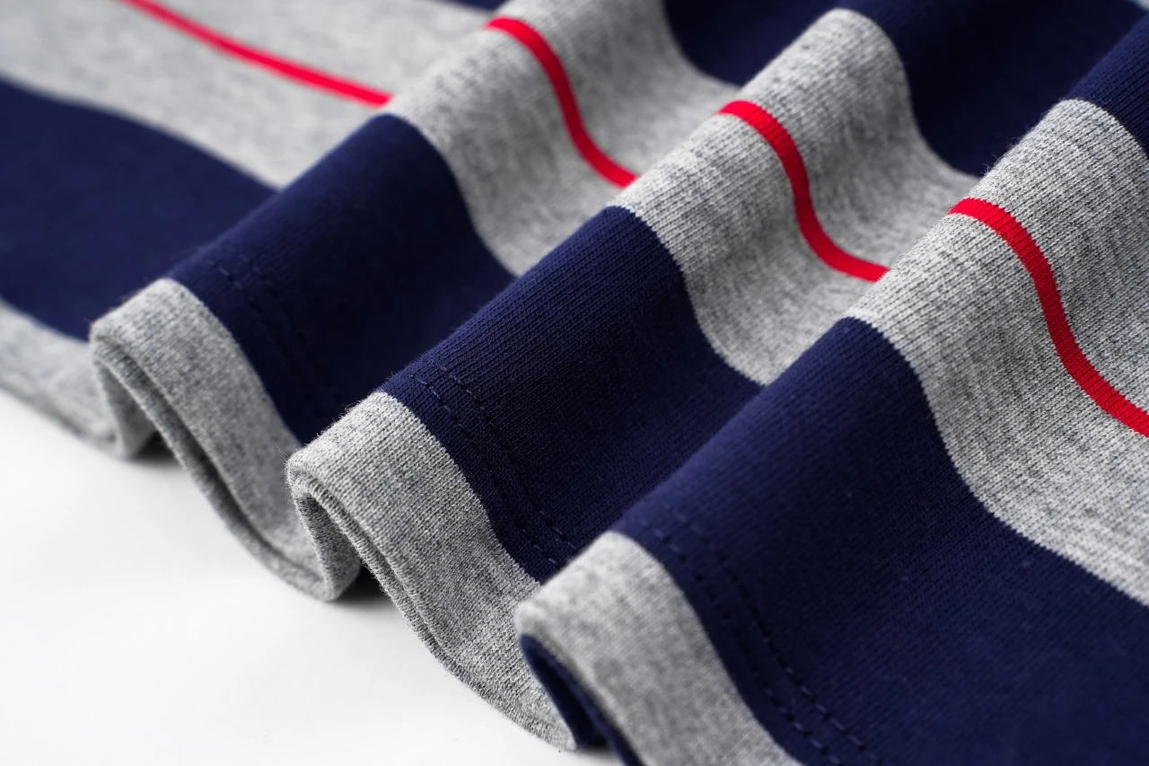 Miu Miu Navy Pink Stripe Crewneck Long Sleeve T-Shirt product photo from LabelPicks