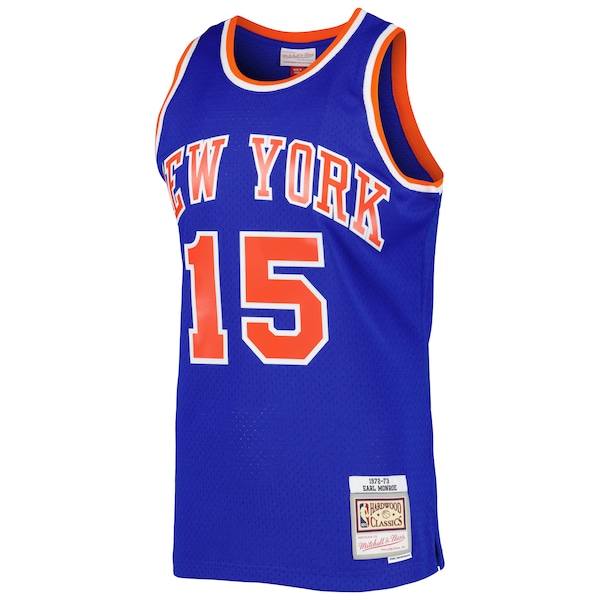 Earl Monroe New York Knicks 2001/02 Hardwood Classics Swingman Jersey - Blue