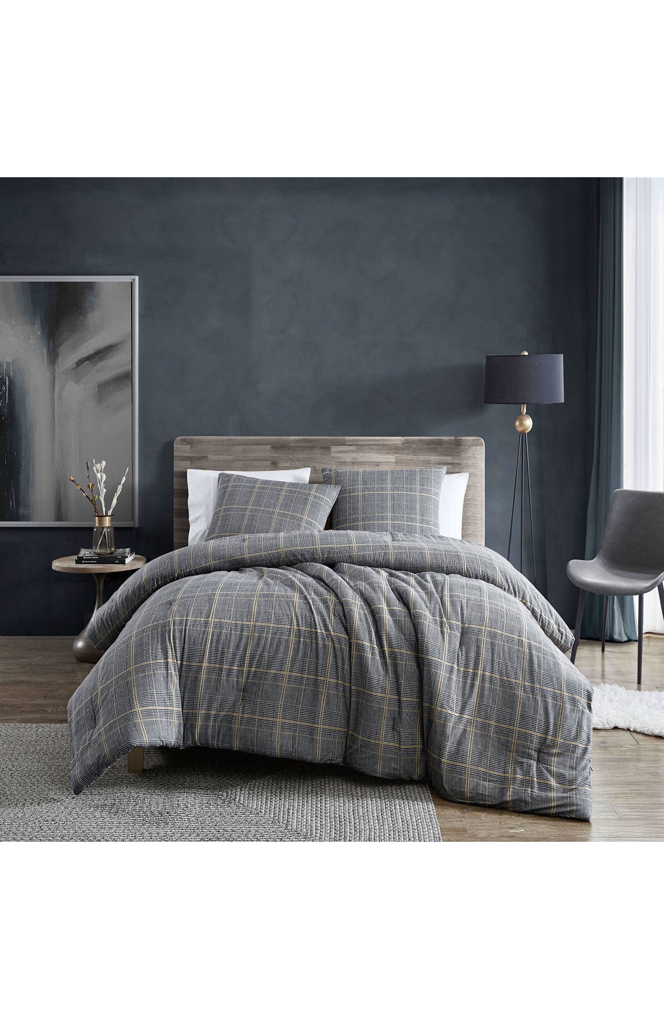 Kenneth Cole Sussex Plaid Comforter Set